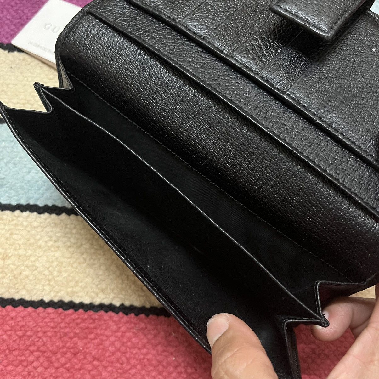 Gucci × Vintage Authentic Vintage Gucci Flap GG Monogram Long Wallet Size ONE SIZE - 8 Thumbnail