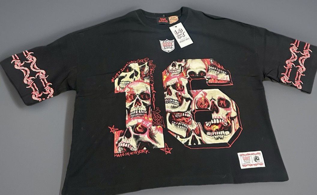 LOST INTRICACY Lost Intricacy Black "[20]16" Football Jersey Shirt size“Lg” Size US L / EU 52-54 / 3 - 1 Thumbnail