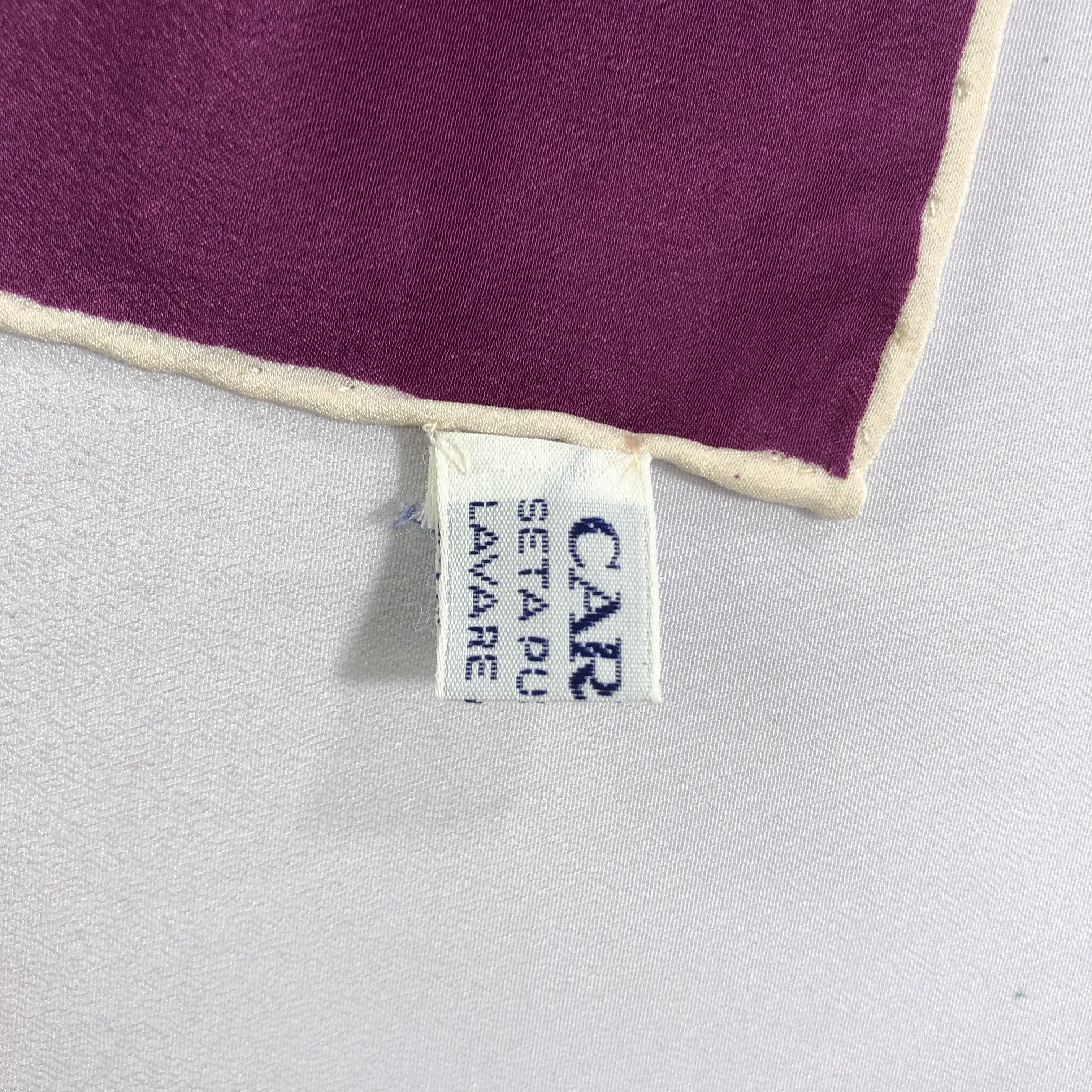 Caruso × Vintage Vintage Caruso Silk Scarf Size ONE SIZE - 6 Thumbnail
