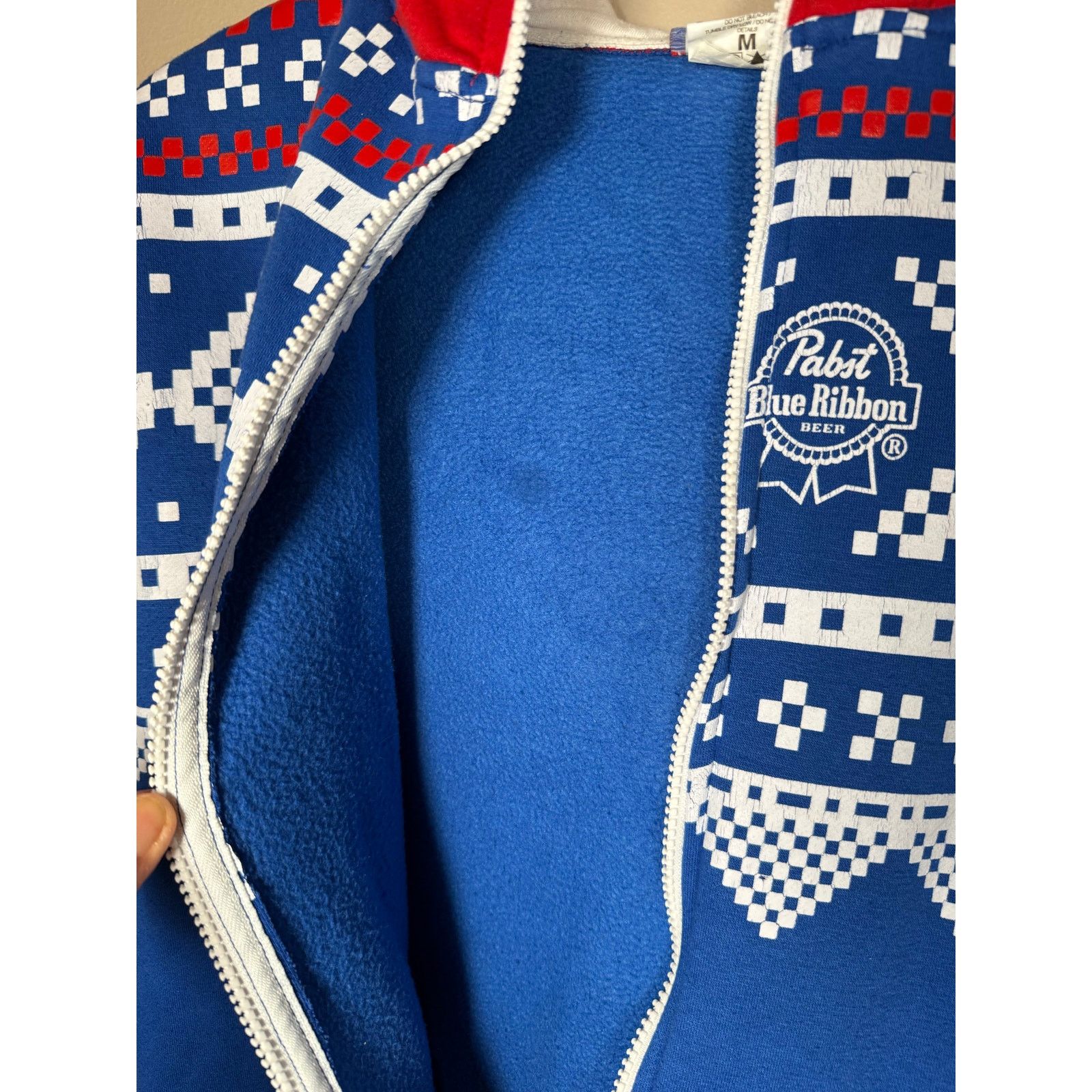 Pabst Blue Ribbon Ltd Ed. Pabst Blue Ribbon (PBR) Fair Isle Onesie Jumpsuit M Size US 32 / EU 48 - 8 Thumbnail