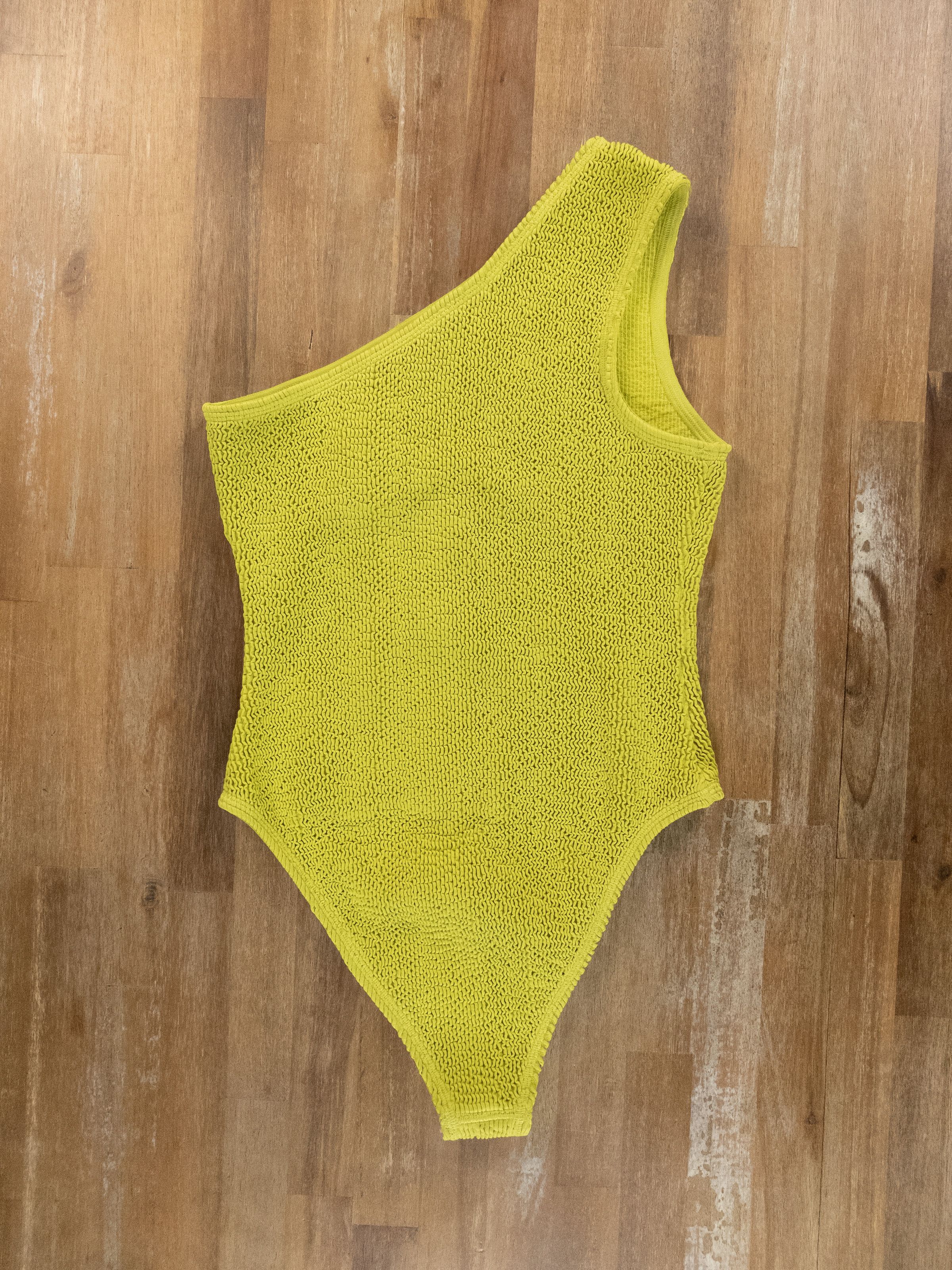 Bottega Veneta BOTTEGA VENETA crinkle green one piece swimsuit swimwear 42 Size 28" / US 6 / IT 42 - 10 Thumbnail