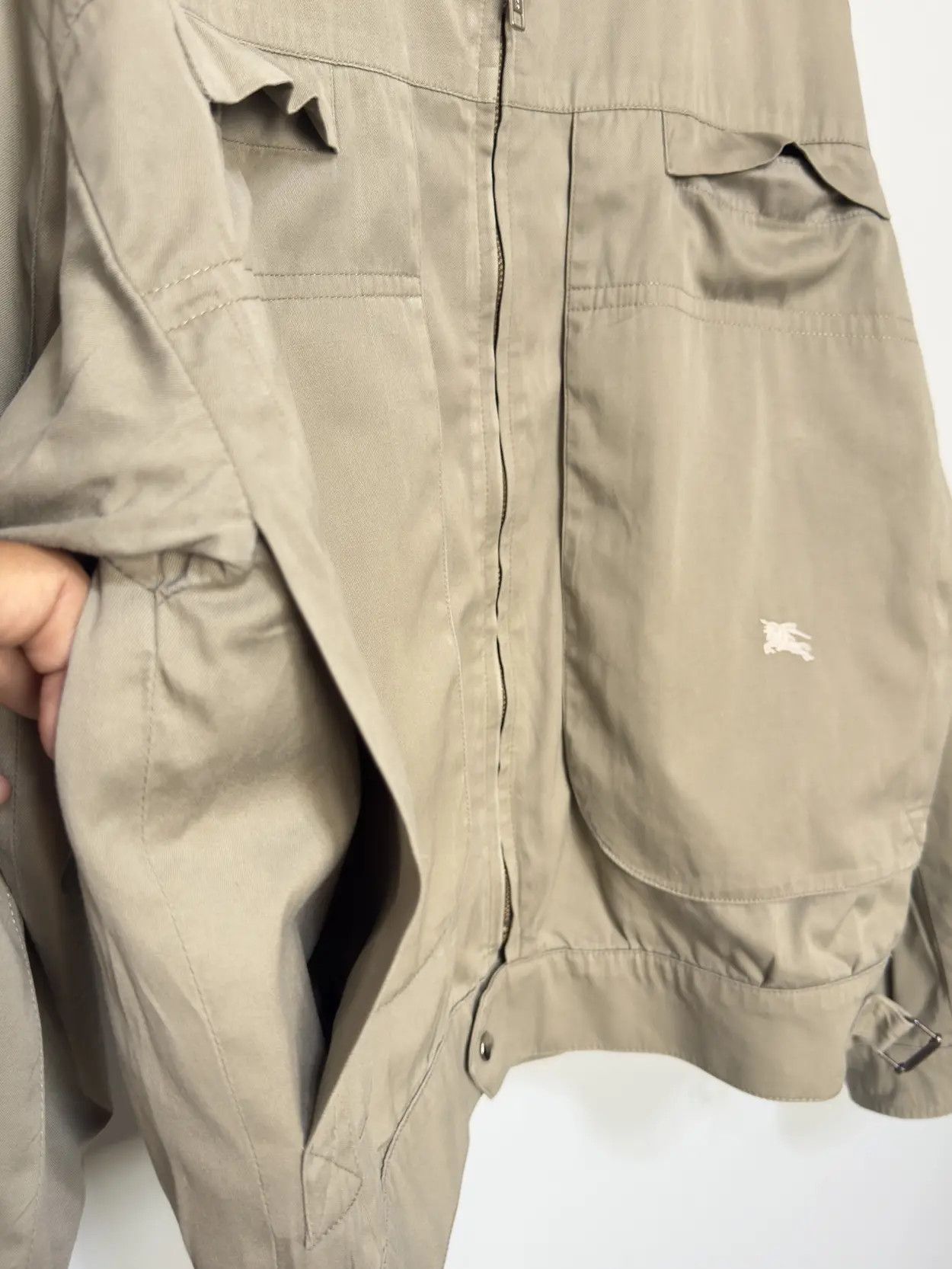 Burberry 🔥 ultra rare biker jacket Burberrys 70s cotton size M Size US M / EU 48-50 / 2 - 8 Thumbnail