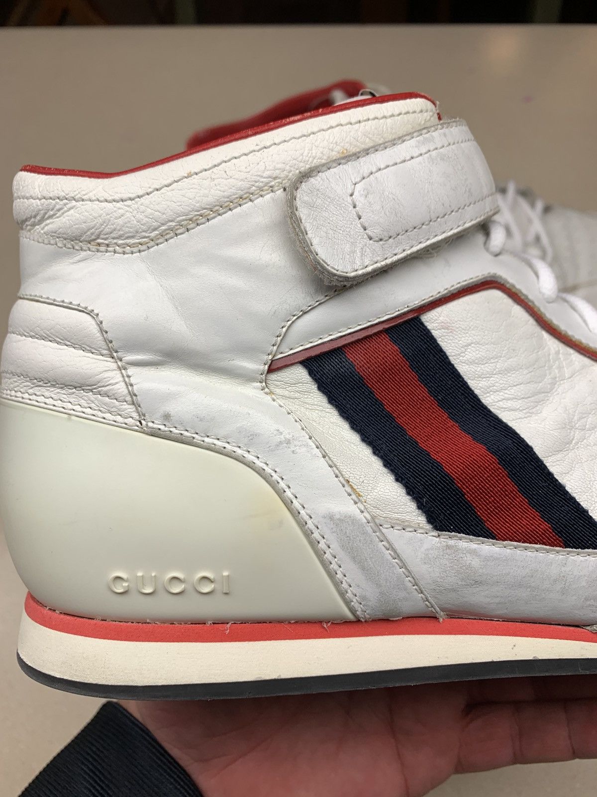 Gucci Gucci High-Top Lace-Up Sneakers 10.5 Size US 10.5 / EU 43-44 - 8 Thumbnail