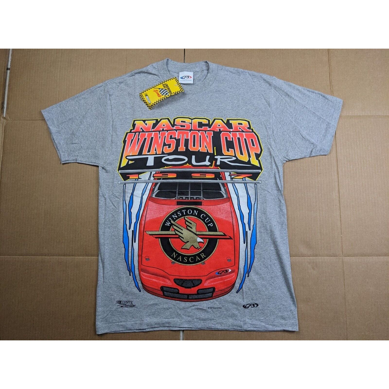Delta NWT 1997 NASCAR Winston Cup Tour Series T-Shirt Deadstock Size US L / EU 52-54 / 3 - 1 Thumbnail