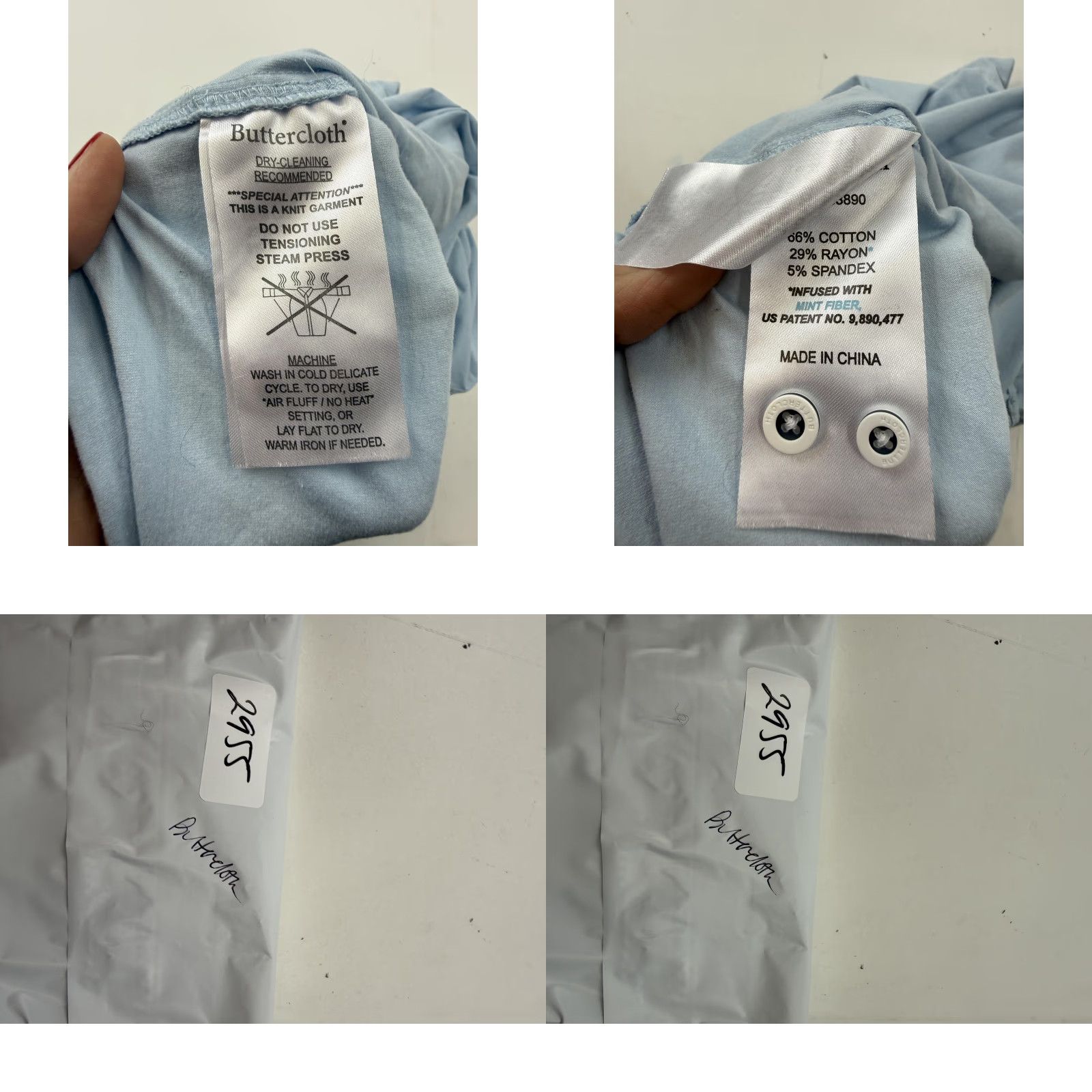 Vintage Buttercloth Shirt Mens Large Blue Short Sleeve Button Front Knit Stretch Casual Size US L / EU 52-54 / 3 - 9 Thumbnail