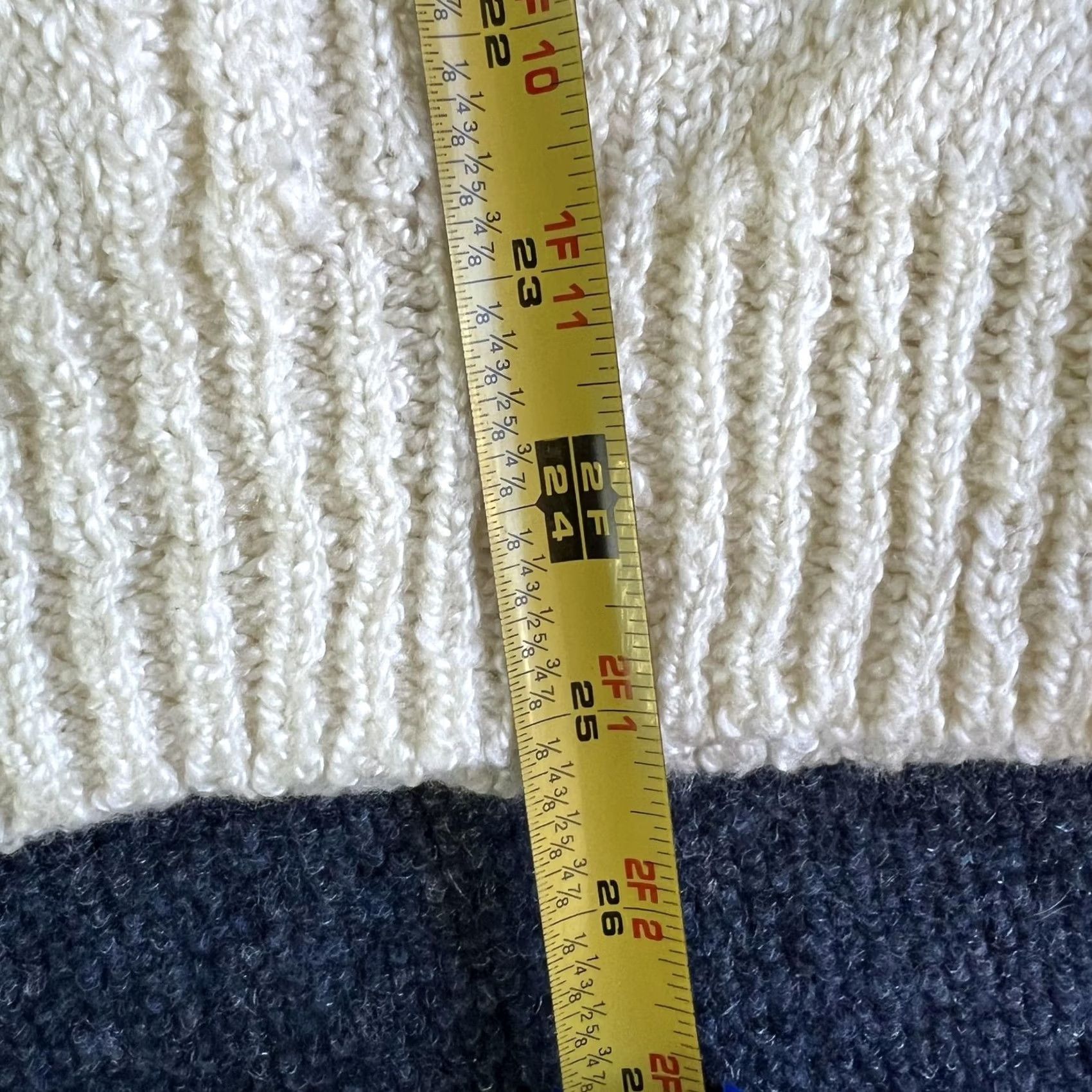 Vintage VINTAGE Workable Separates Sweater Womens 1X White Cable Knit Mock Neck Raglan Size XL / US 12-14 / IT 48-50 - 4 Thumbnail