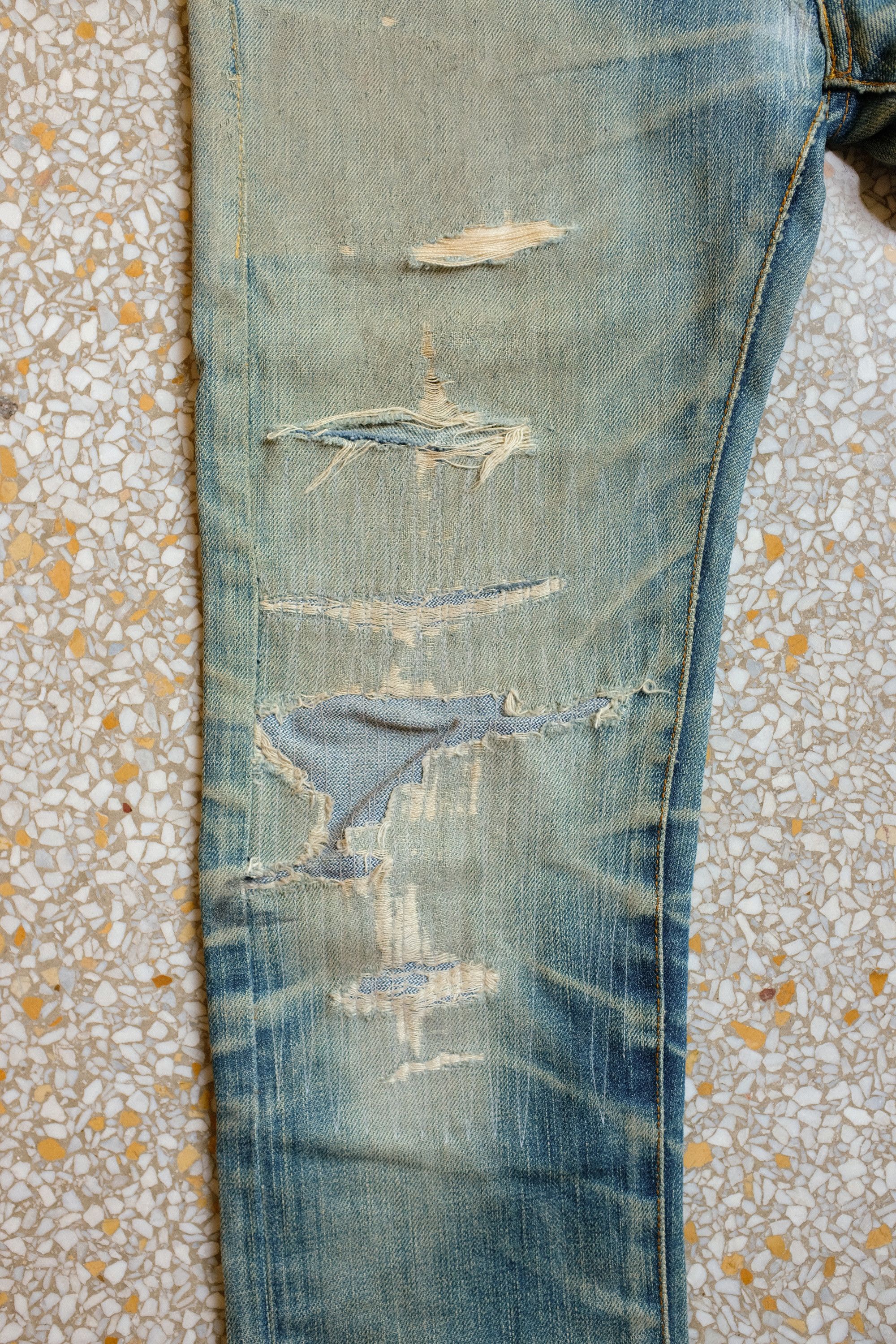 Dior Dior Homme MIJ Jeans Thrashed Repaired Hedi Slimane Size US 26 / EU 42 - 12 Thumbnail