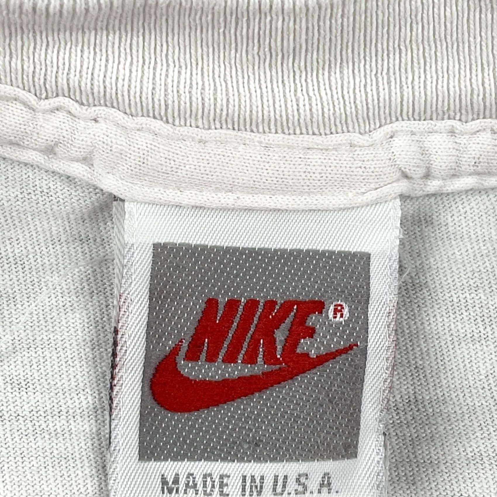 Nike VINTAGE Nike L White Shirt Mens 90s Georgia 400 Road Race 1993 Nike Town Atlanta Made In USA Size US L / EU 52-54 / 3 - 7 Thumbnail