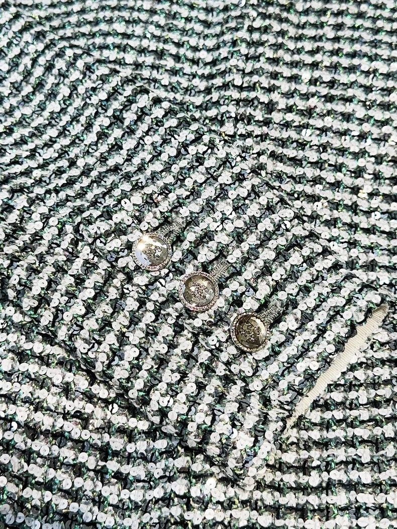 Chanel Chanel 23P preview series green sequin embroidered jacket Size M / US 6-8 / IT 42-44 - 5 Thumbnail