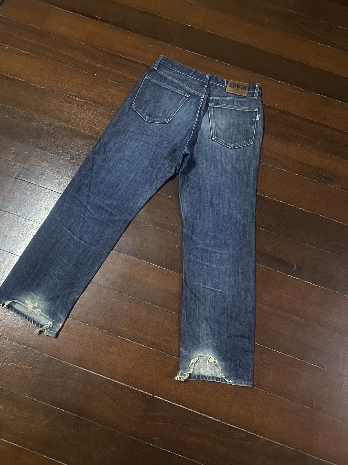 Edwin × Japanese Brand FIRE 🔥 VINTAGE EDWIN 404 distressed Size US 33 - 10 Thumbnail
