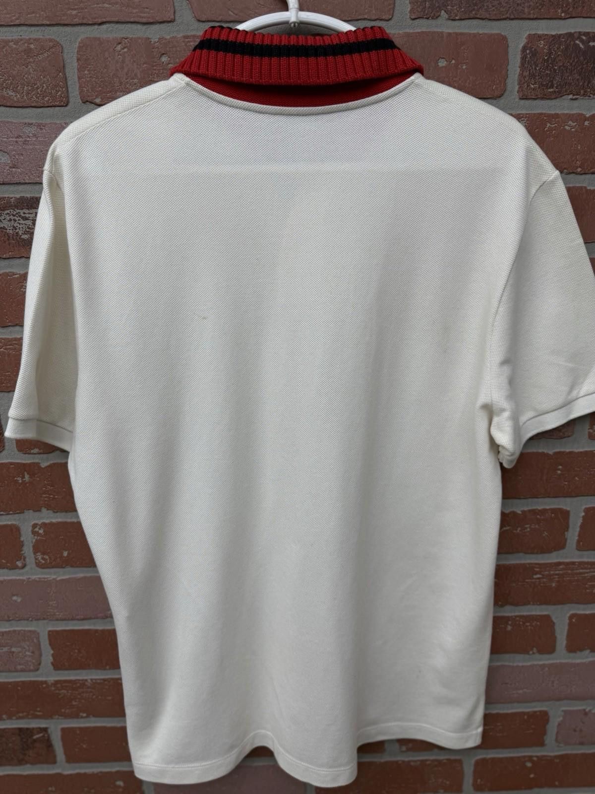 Gucci Gucci Polo T Shirt White/Red Size XL $850 Retail Authentic Size US XL / EU 56 / 4 - 12 Thumbnail