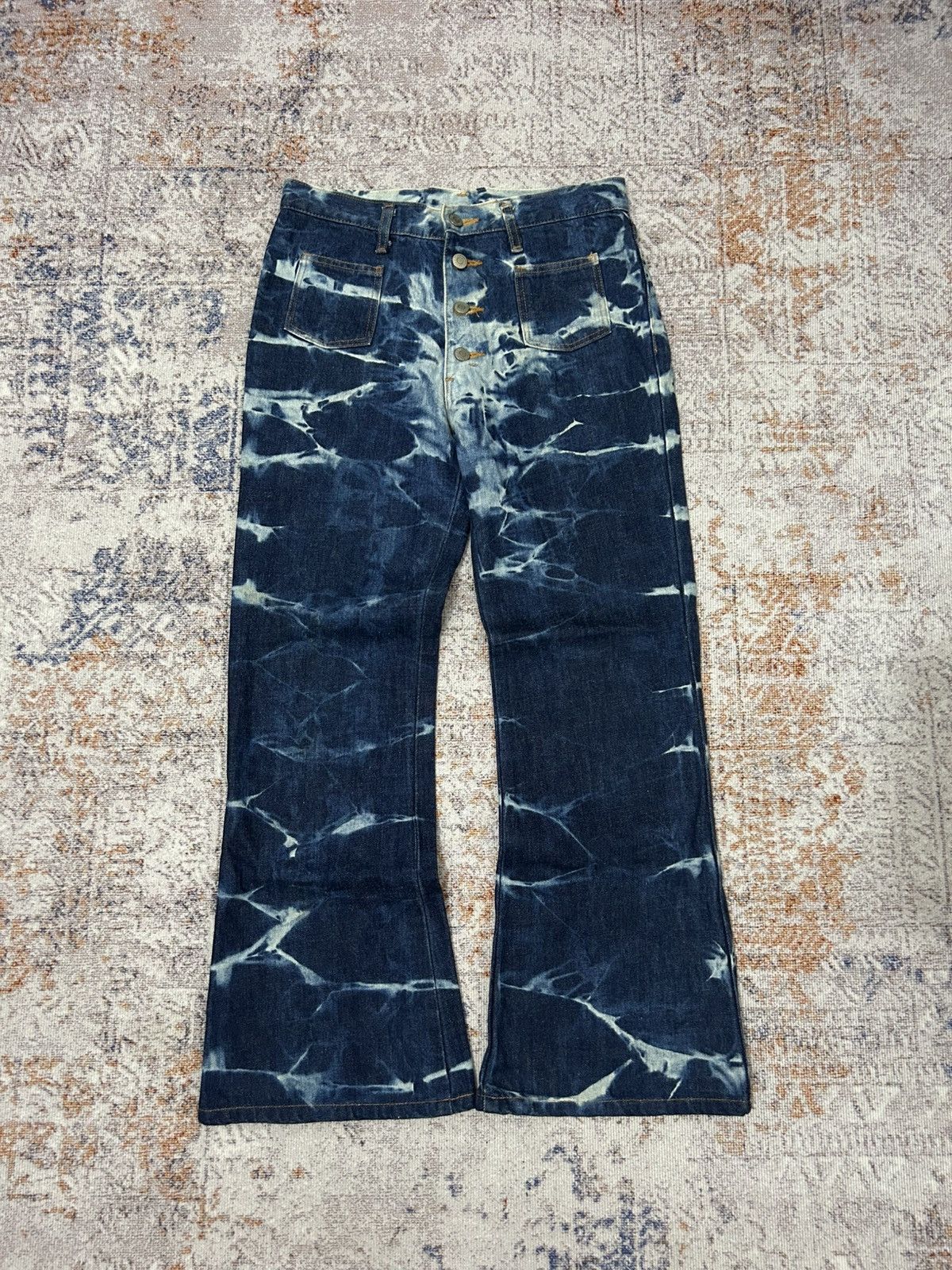 Wrangler Vintage Wrangler Acid Wash Flare Jeans Size US 30 / EU 46 - 2 Thumbnail