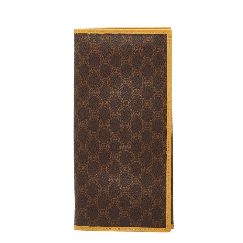 Celine Celine Macadam Pvc Long Wallet Plastic / Synthetic Long Wallet Duty Free For Usa in Brown, Women's