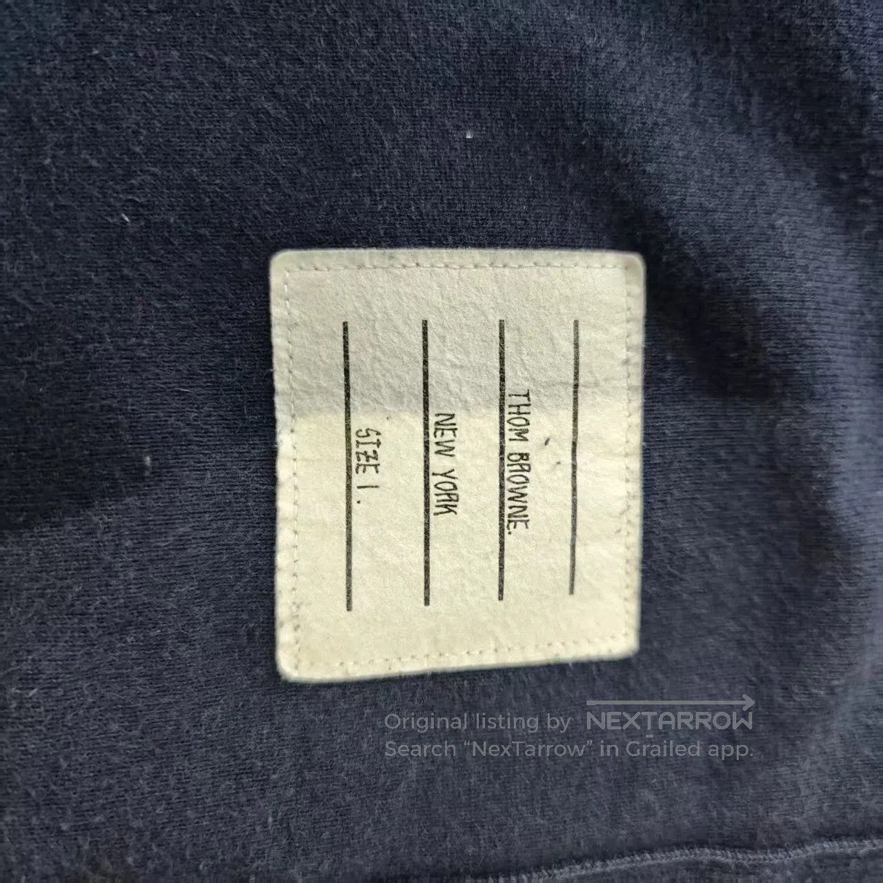 Thom Browne navy sweatshirt with stripes by Thom Browne. Size US S / EU 44-46 / 1 - 4 Thumbnail
