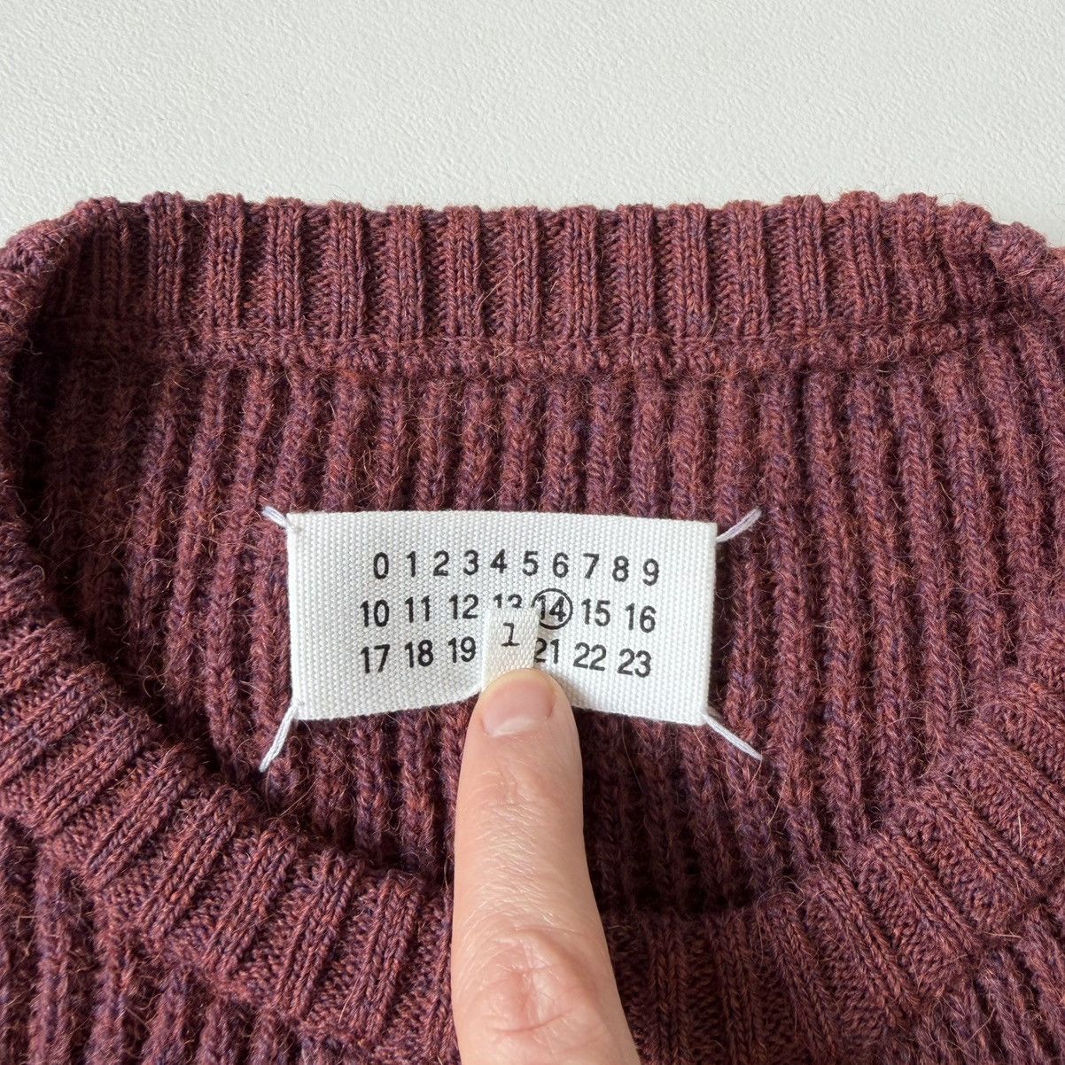 Maison Margiela A/W 16 Rust Orange Ribbed Alpaca Wool Sweater Size US M / EU 48-50 / 2 - 5 Thumbnail