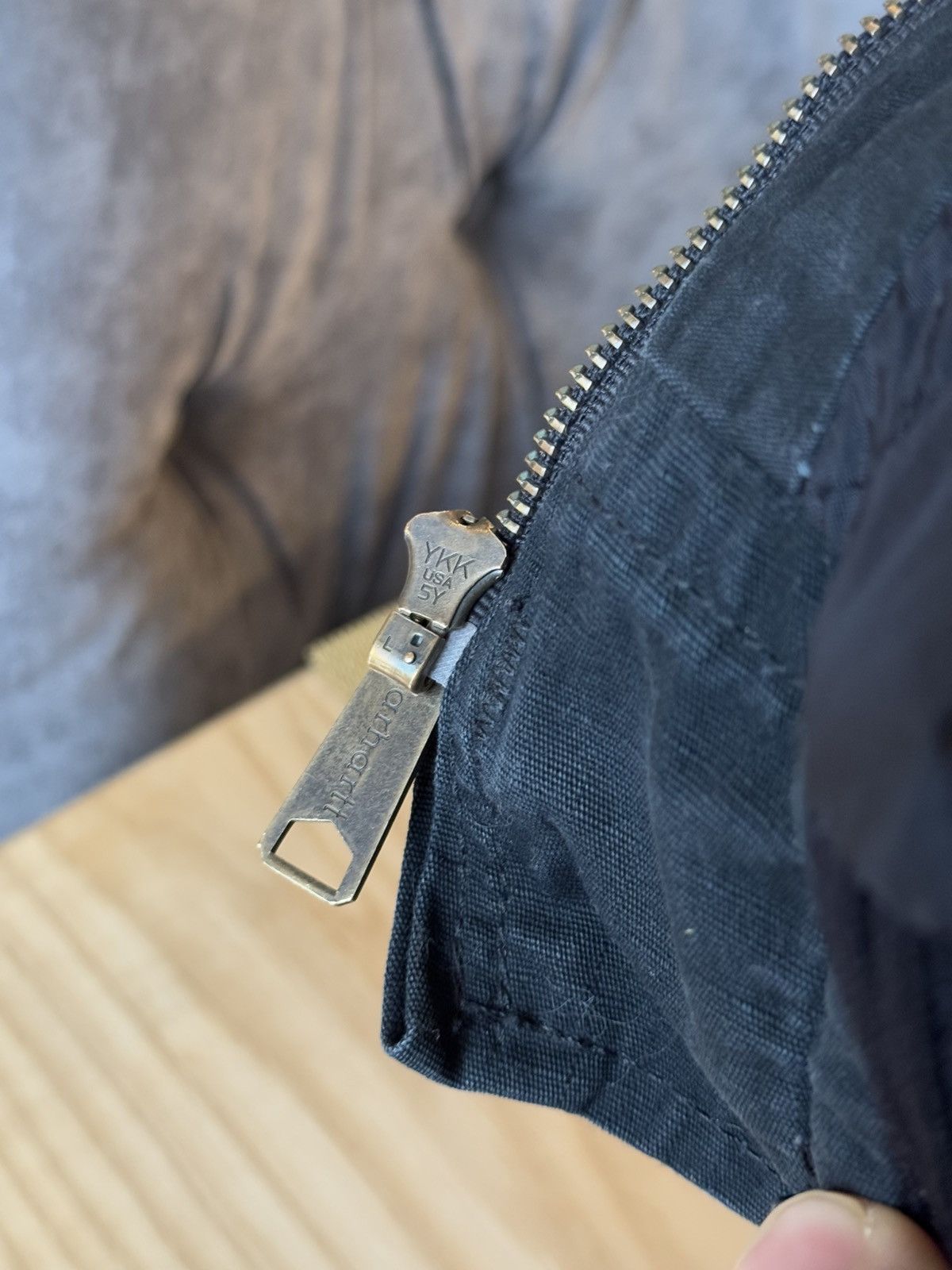 Carhartt × Vintage Carhartt Active Jacket Navy Washed Distressed Baggy Vintage Size US L / EU 52-54 / 3 - 18 Thumbnail