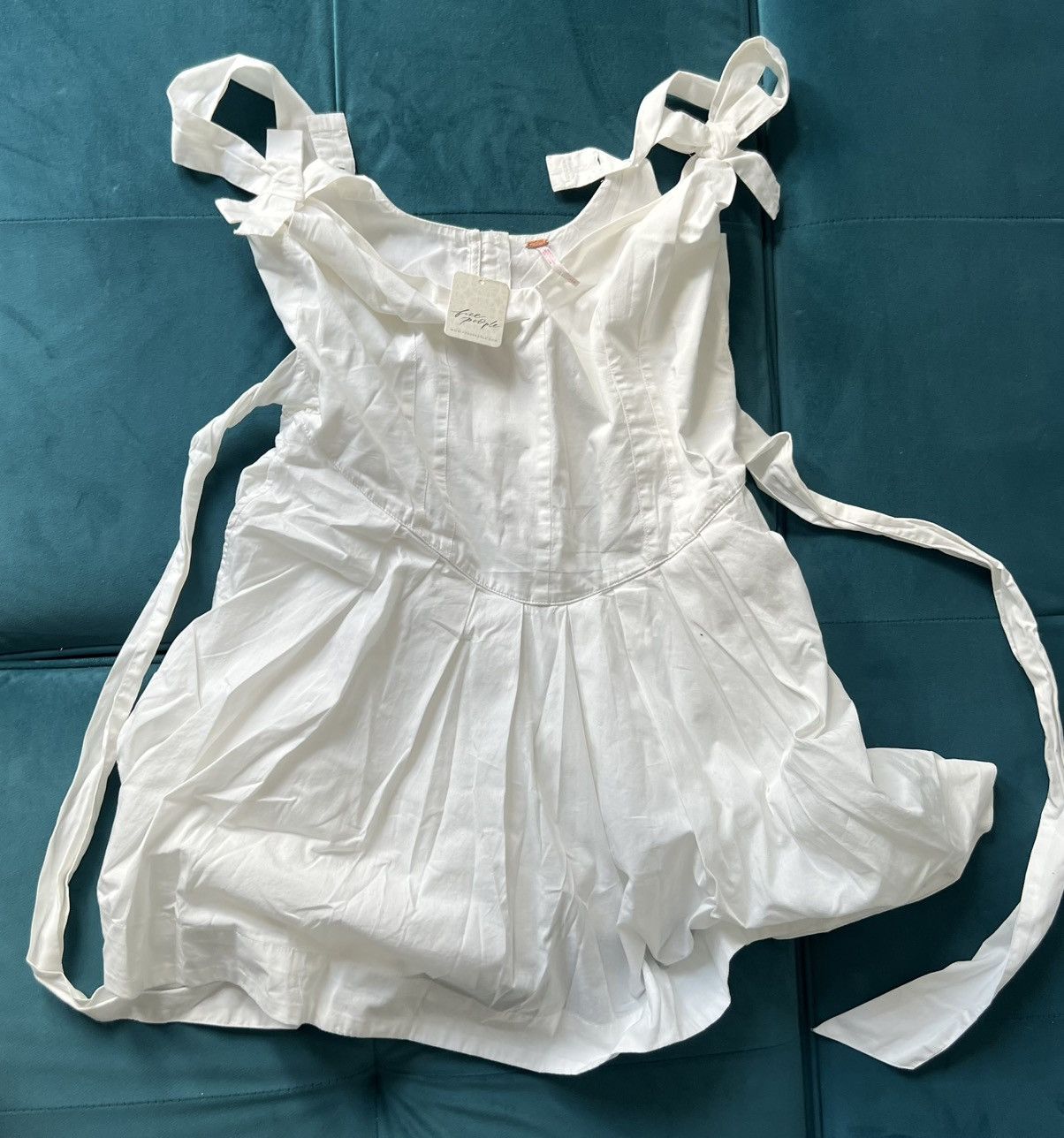 Free People Free People Lennon Mini Dress Size L / US 10 / IT 46 - 1 Thumbnail