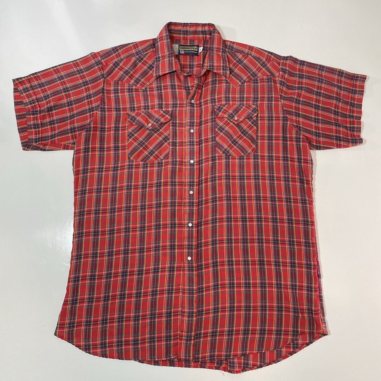 Panhandle Slim VTG PANHANDLE SLIM Mens Pearl Snap Western Shirt Plaid XL Size US XL / EU 56 / 4 - 1 Thumbnail