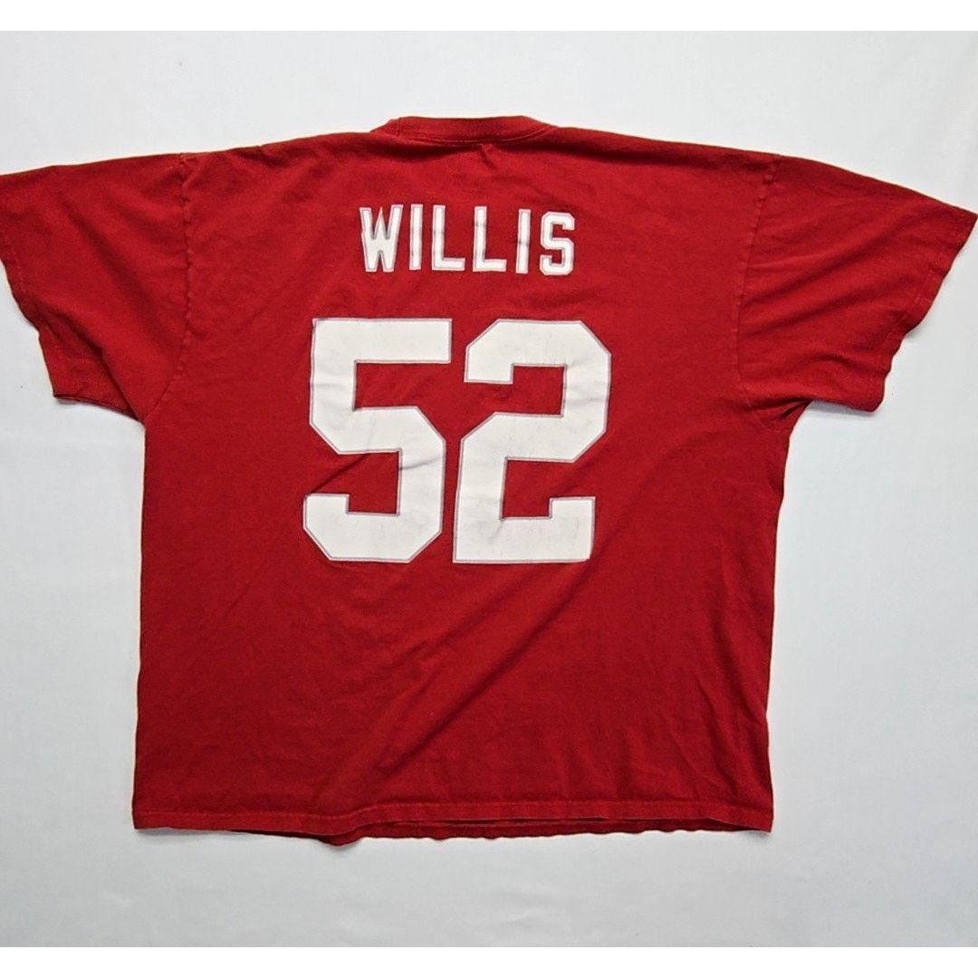NFL 49ers Patrick Willis Shirt Red Mens 2XL NFL Football Tee Size US XXL / EU 58 / 5 - 8 Thumbnail