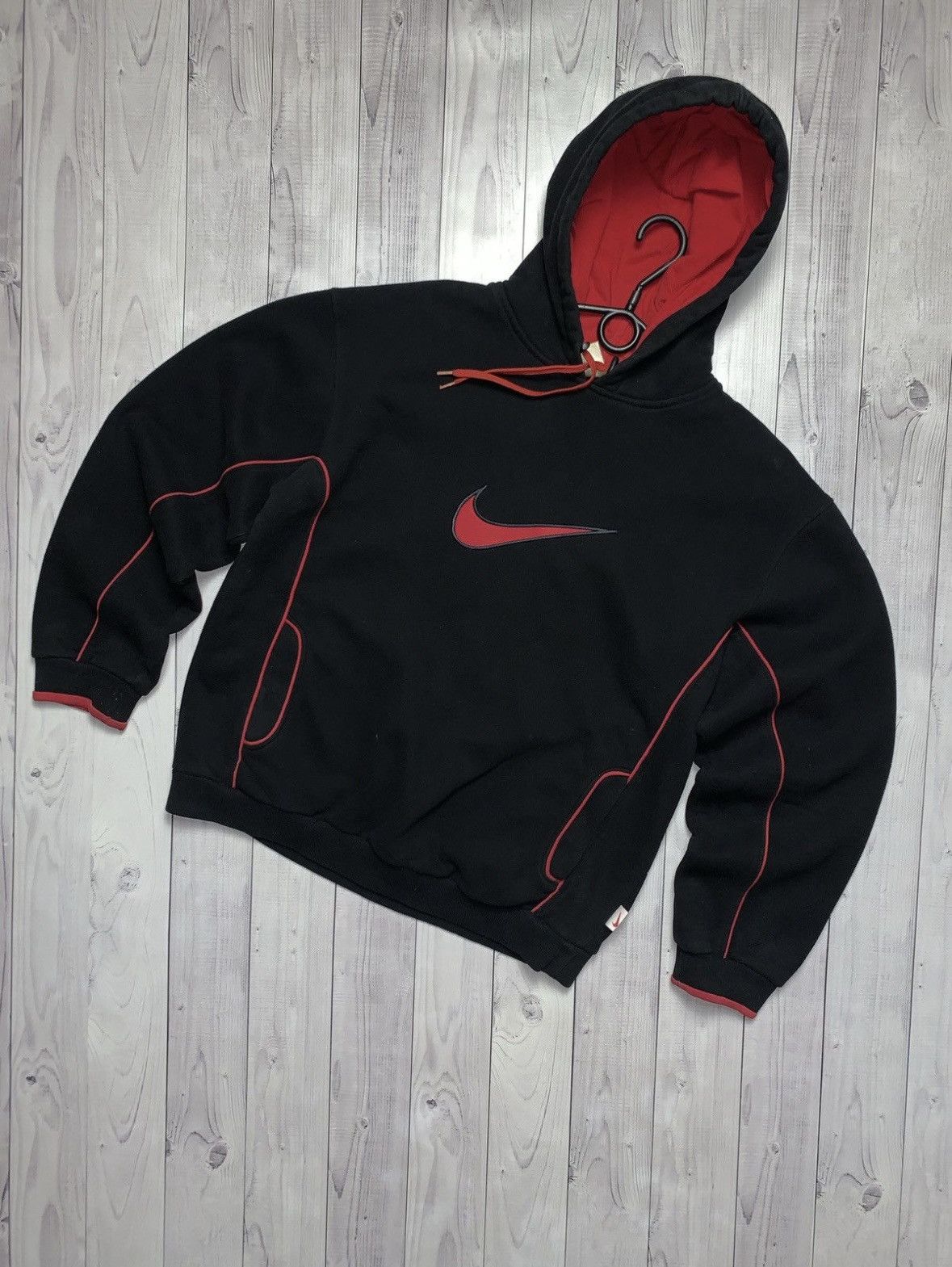 Vintage Vintage Nike hoodie red logo swoosh size S Size US S / EU 44-46 / 1 - 5 Thumbnail