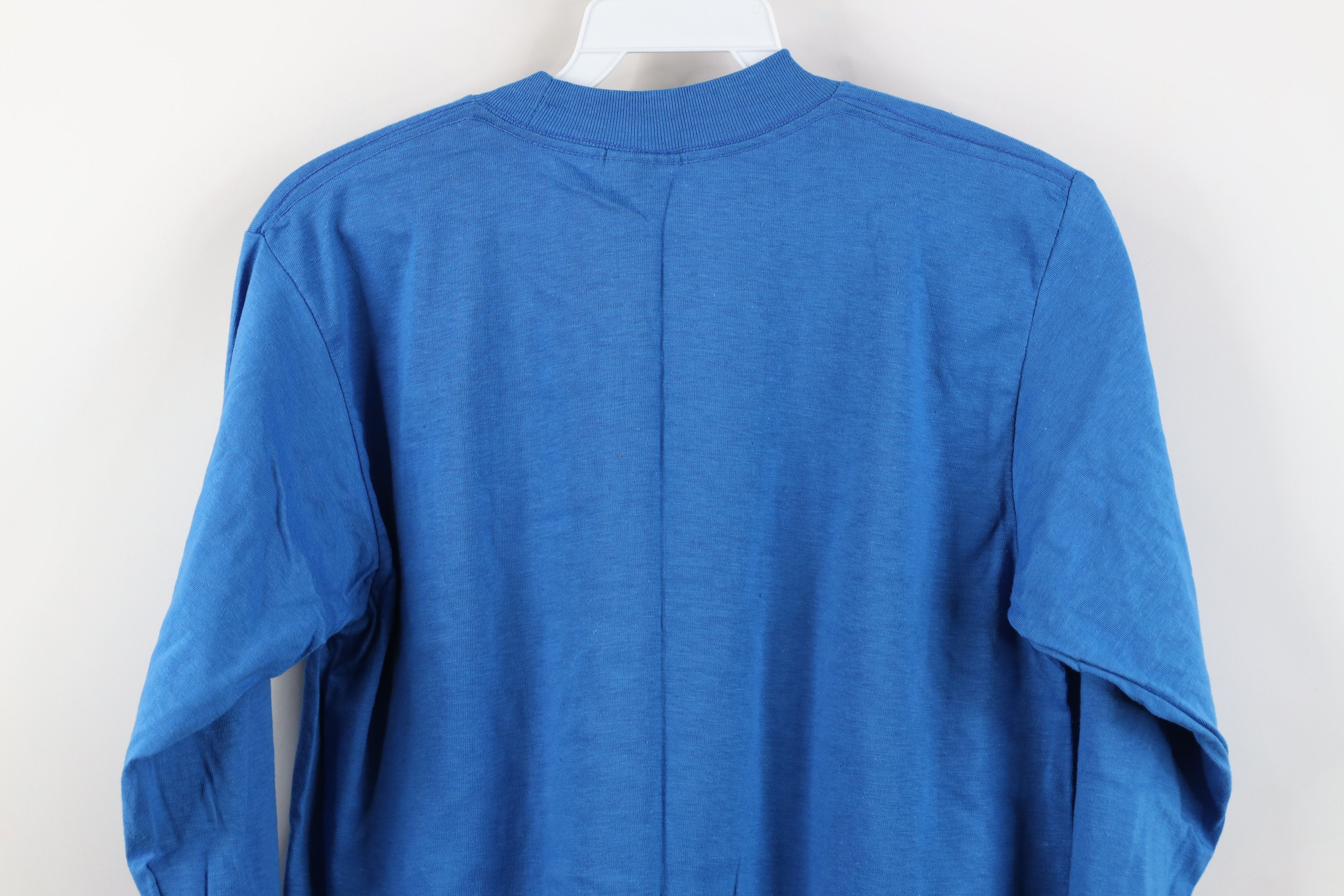 Vintage Vintage 70s 80s Streetwear Long Sleeve T-Shirt Blue USA Size US M / EU 48-50 / 2 - 8 Thumbnail