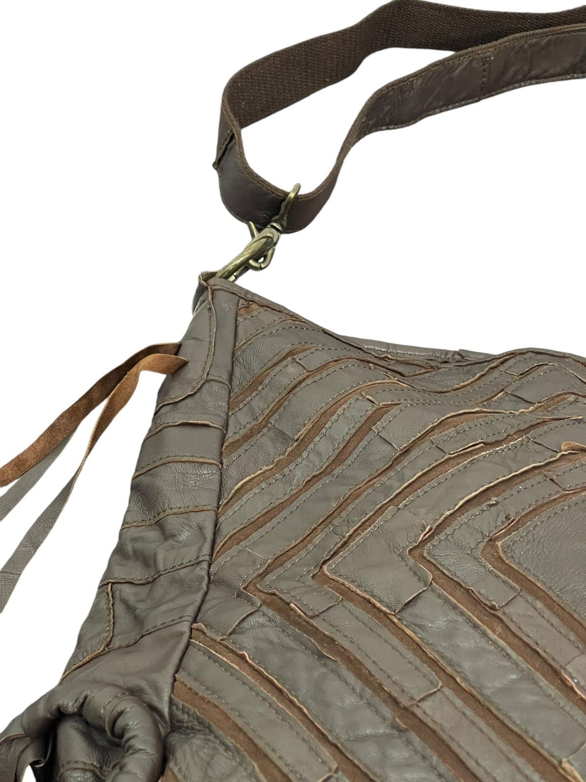 Genuine Leather Leather Cotton Jesslyn Blake Shoulder Messenger Bag 1🟩1 Size ONE SIZE - 18 Thumbnail