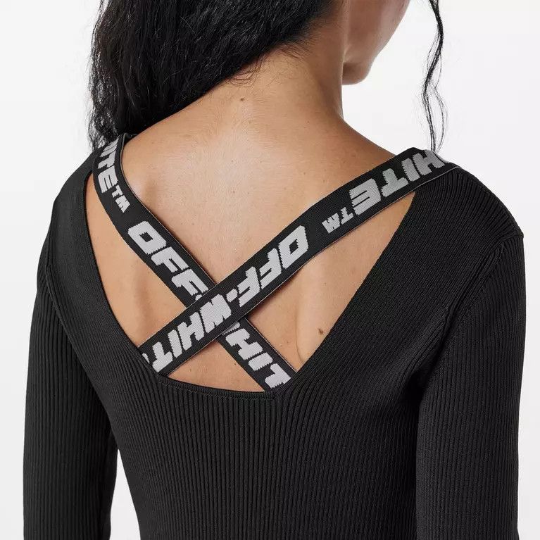 Off-White o1y1225 Mini Dress in Black Size M / US 6-8 / IT 42-44 - 5 Thumbnail