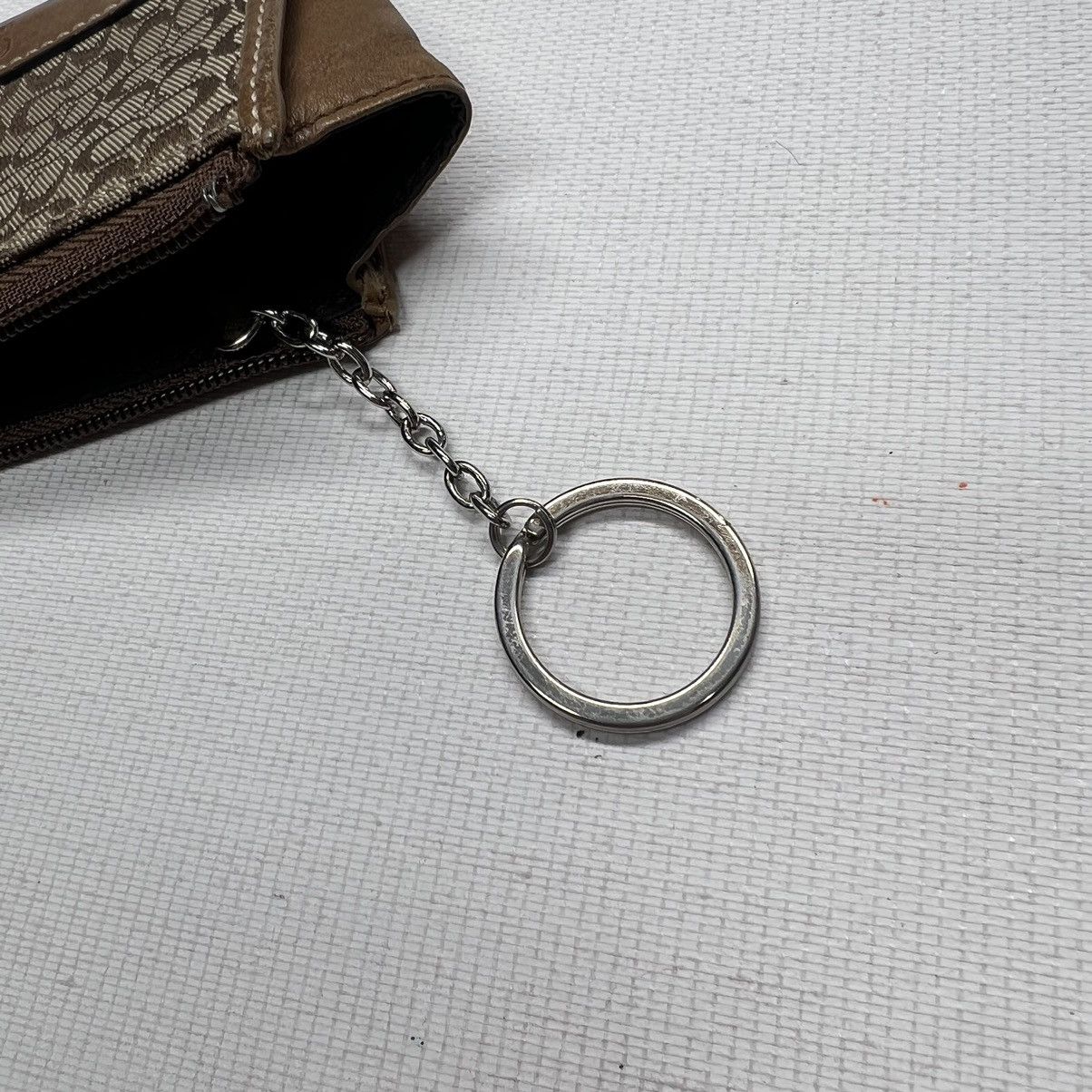 Coach × Vintage VTG Coach Coin Purse Monogram Logo Zipper Key Chain ID Y2K Size ONE SIZE - 12 Thumbnail