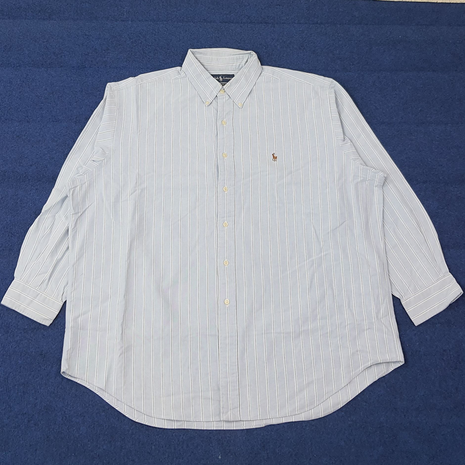 Ralph Lauren Vintage Ralph Lauren Classic Striped Button Up Shirt C259N75 Size US XXL / EU 58 / 5 - 1 Thumbnail