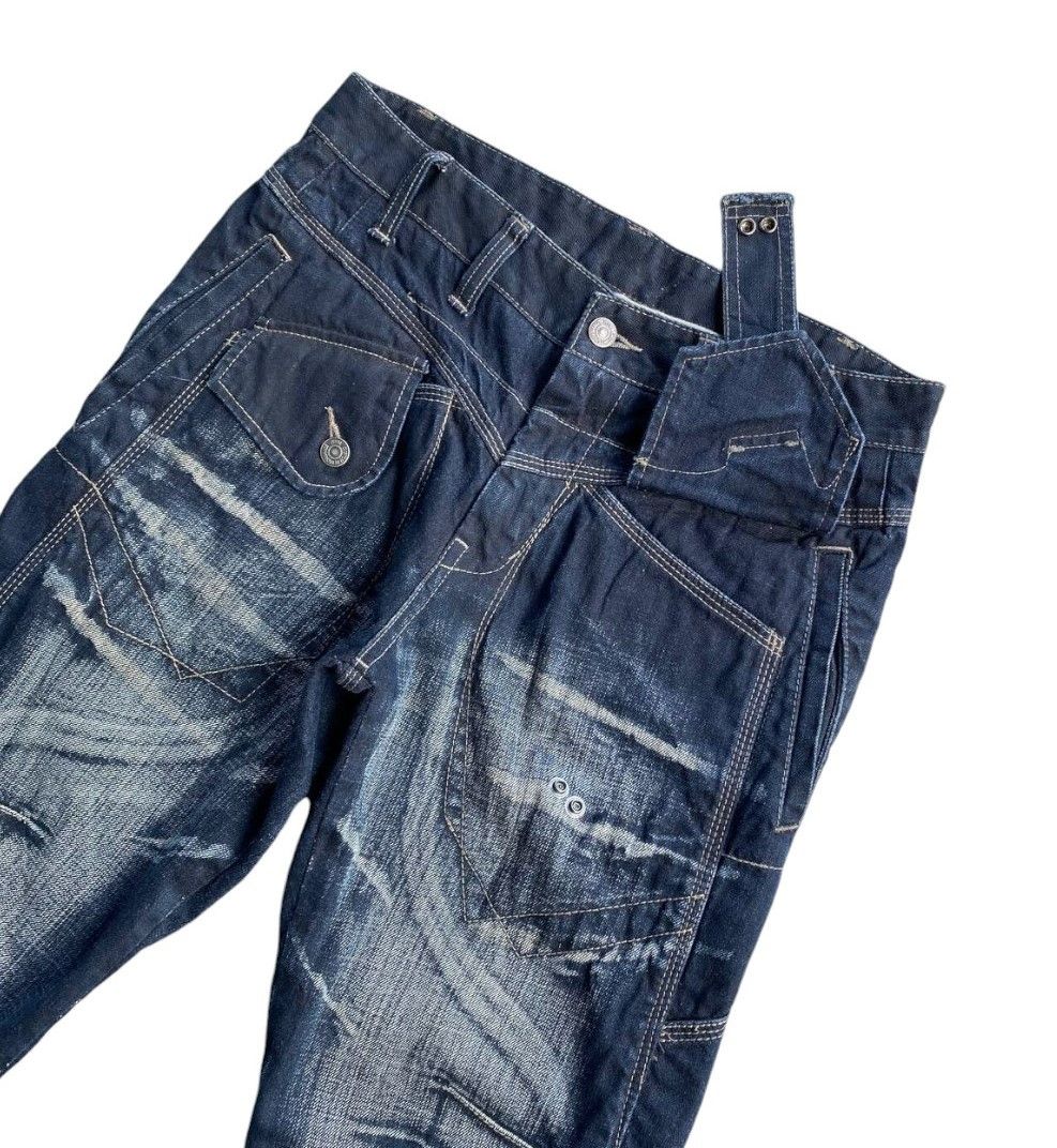 PPFM PPFM BOOZE&PILLS & POWDERS HERRINGBONE WASH G.BRITAIN FLAG Size US 30 / EU 46 - 4 Thumbnail