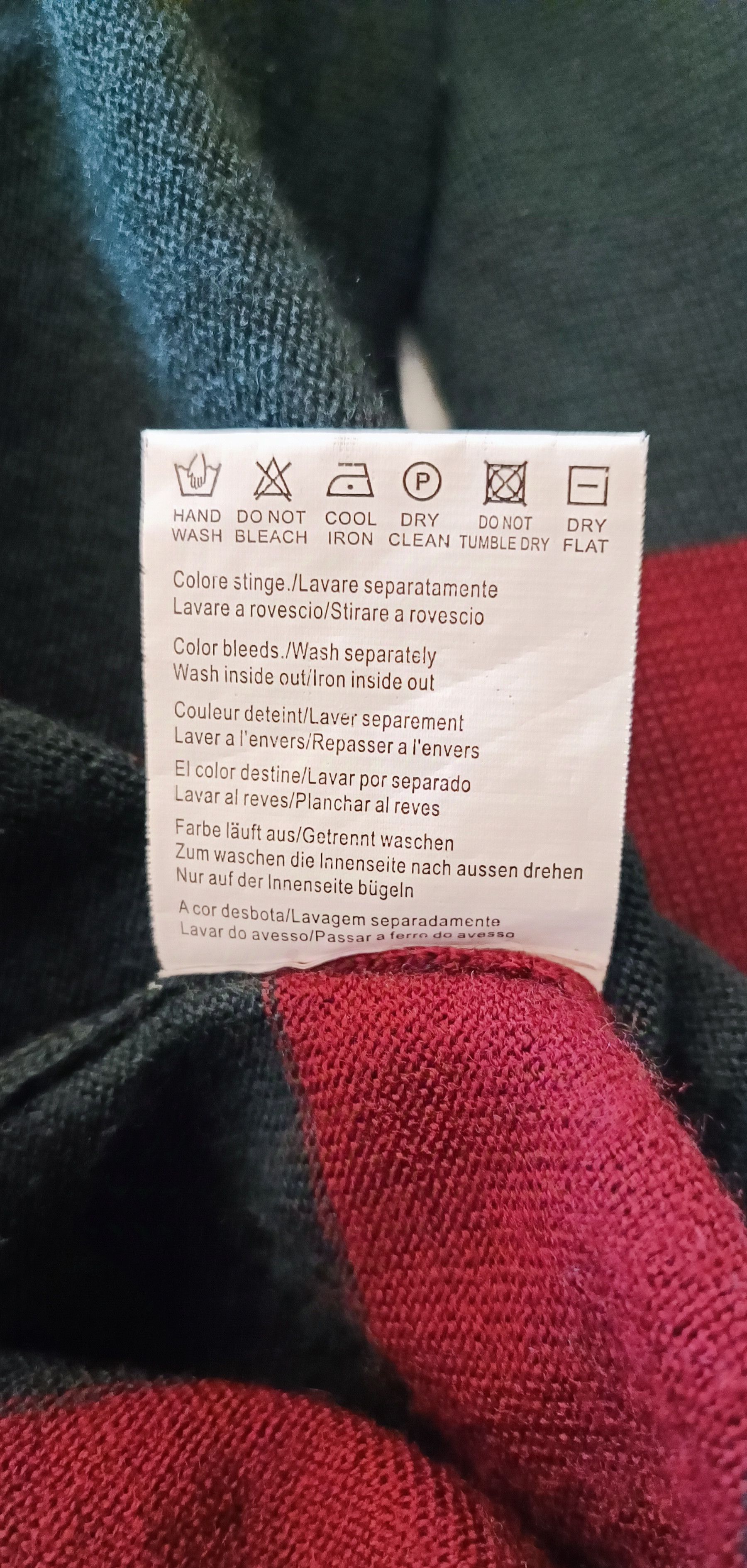 Jean Paul Gaultier Wool knit sweater in dark gray with red stripes Size US M / EU 48-50 / 2 - 8 Thumbnail