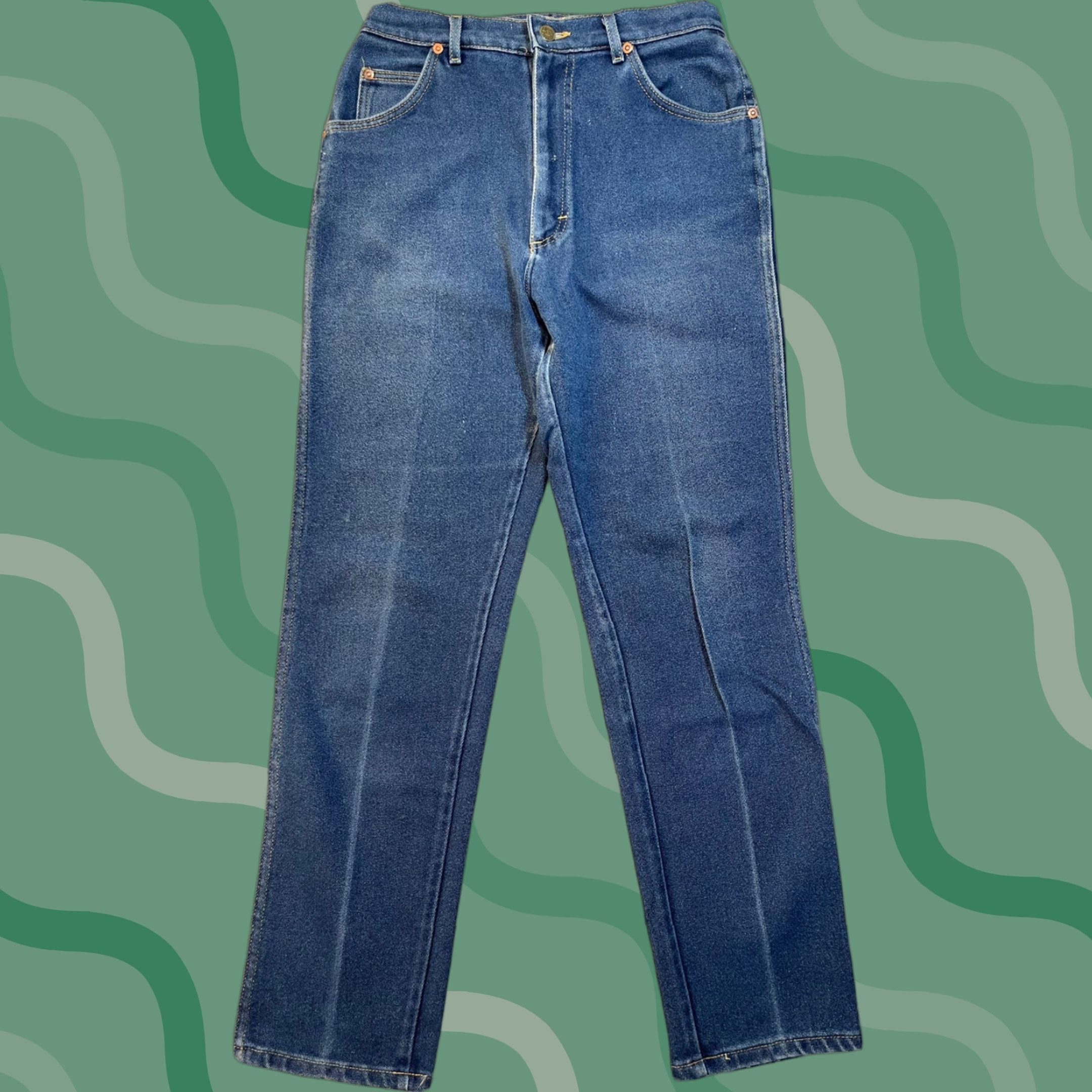 Lee VINTAGE Lee Jeans Mom 90s High Rise Regular 14 Womens 28x30 Blue Denim Stretch Size 36" / US 14 / IT 50 - 1 Thumbnail