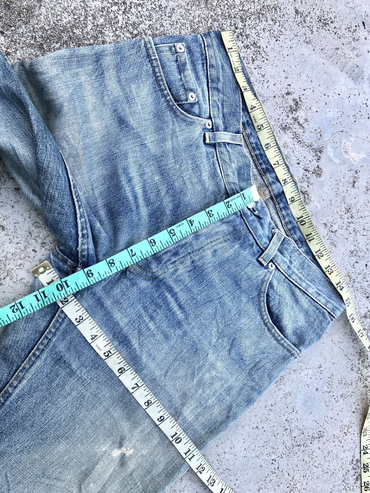 Helmut Lang VTGE HELMUT LANG DISTRESSED DENIM Size US 30 / EU 46 - 17 Thumbnail