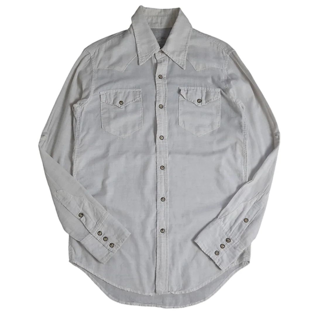 14th Addiction × KMRii × Le Grande Bleu (L.G.B.) G.O.A goa Pearl Snap Button Linen Shirt Size US M / EU 48-50 / 2 - 1 Thumbnail