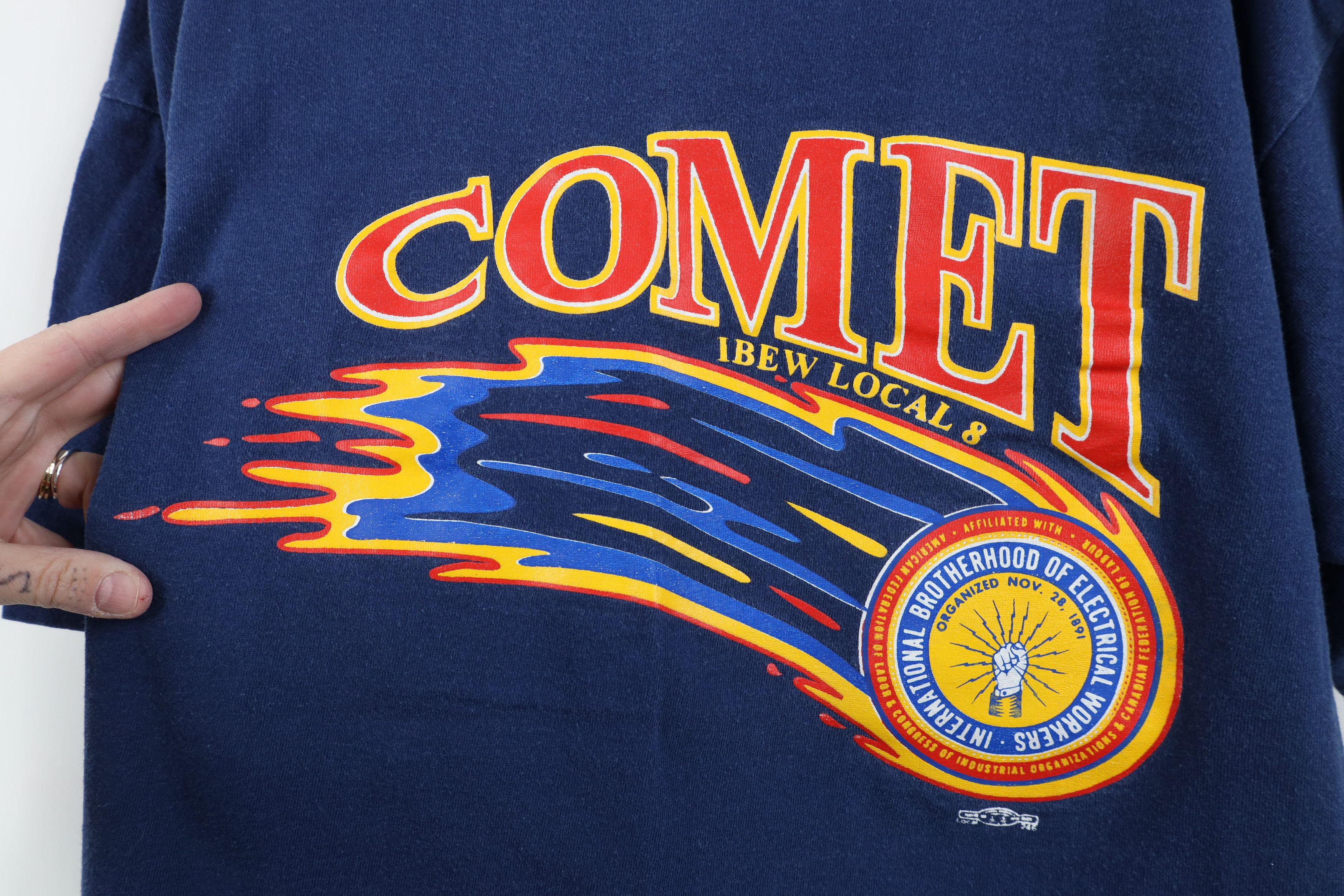 Vintage Vintage 80s 90s Union Made Local 8 Electrical T-Shirt USA Size US XL / EU 56 / 4 - 4 Thumbnail