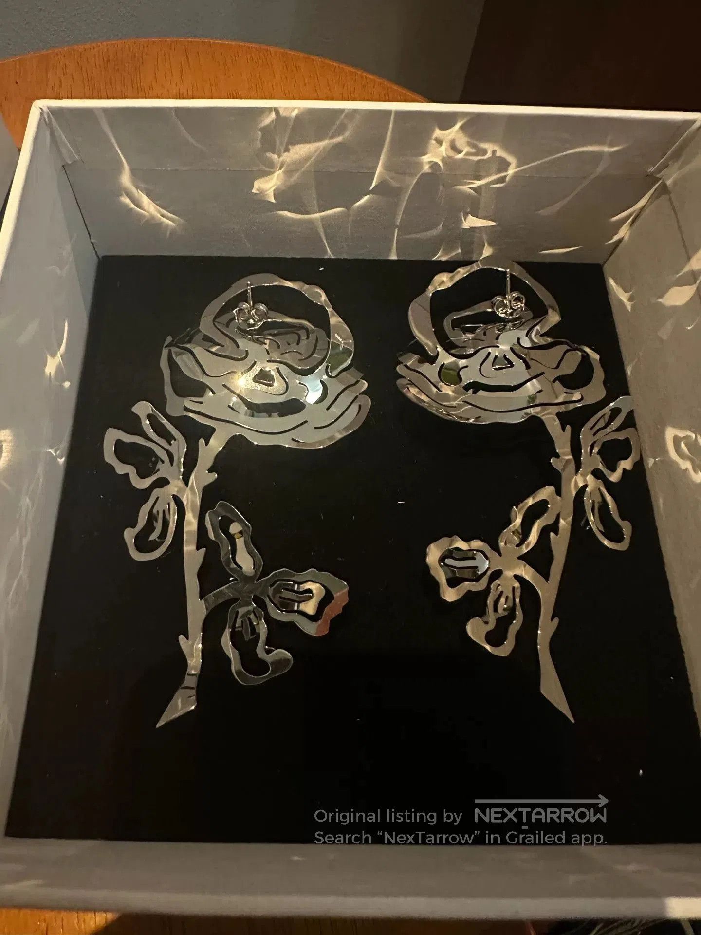 Yohji Yamamoto Y/Project Rose Metal Earrings Set. Size ONE SIZE - 2 Thumbnail
