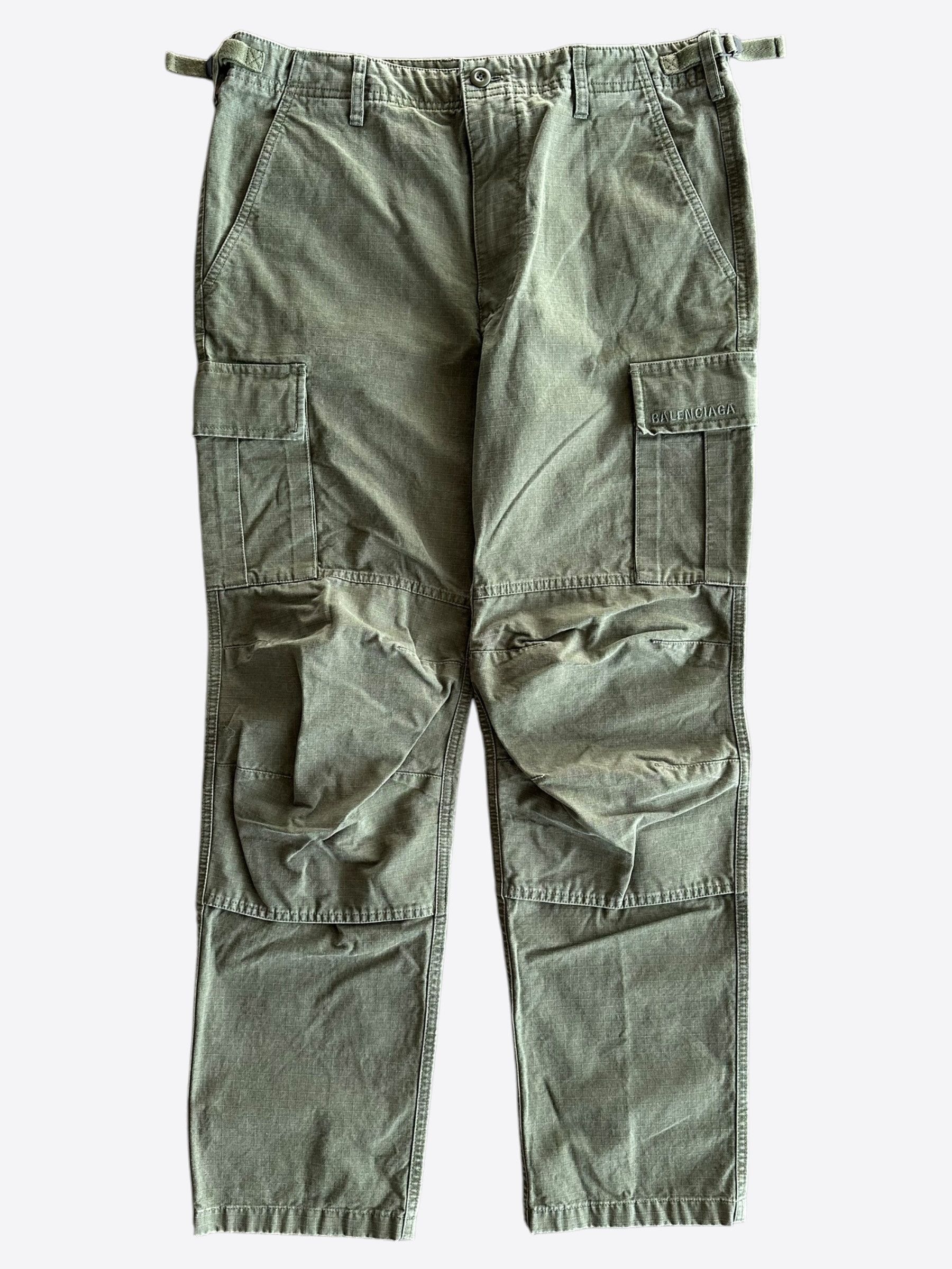 Balenciaga Balenciaga Olive Cargo Pants Size US 32 / EU 48 - 1 Thumbnail
