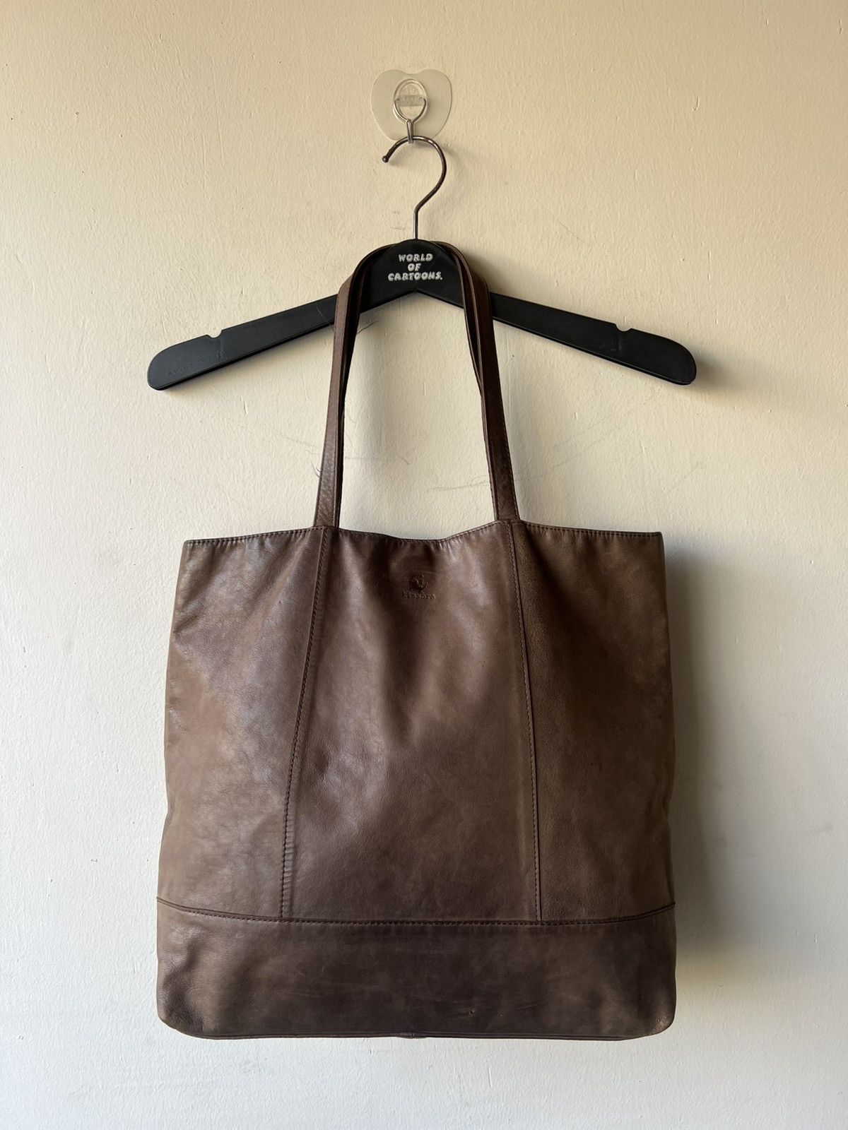 Leather Kissora Japan Faded Patina Leather Tote Bag Size ONE SIZE - 20 Thumbnail