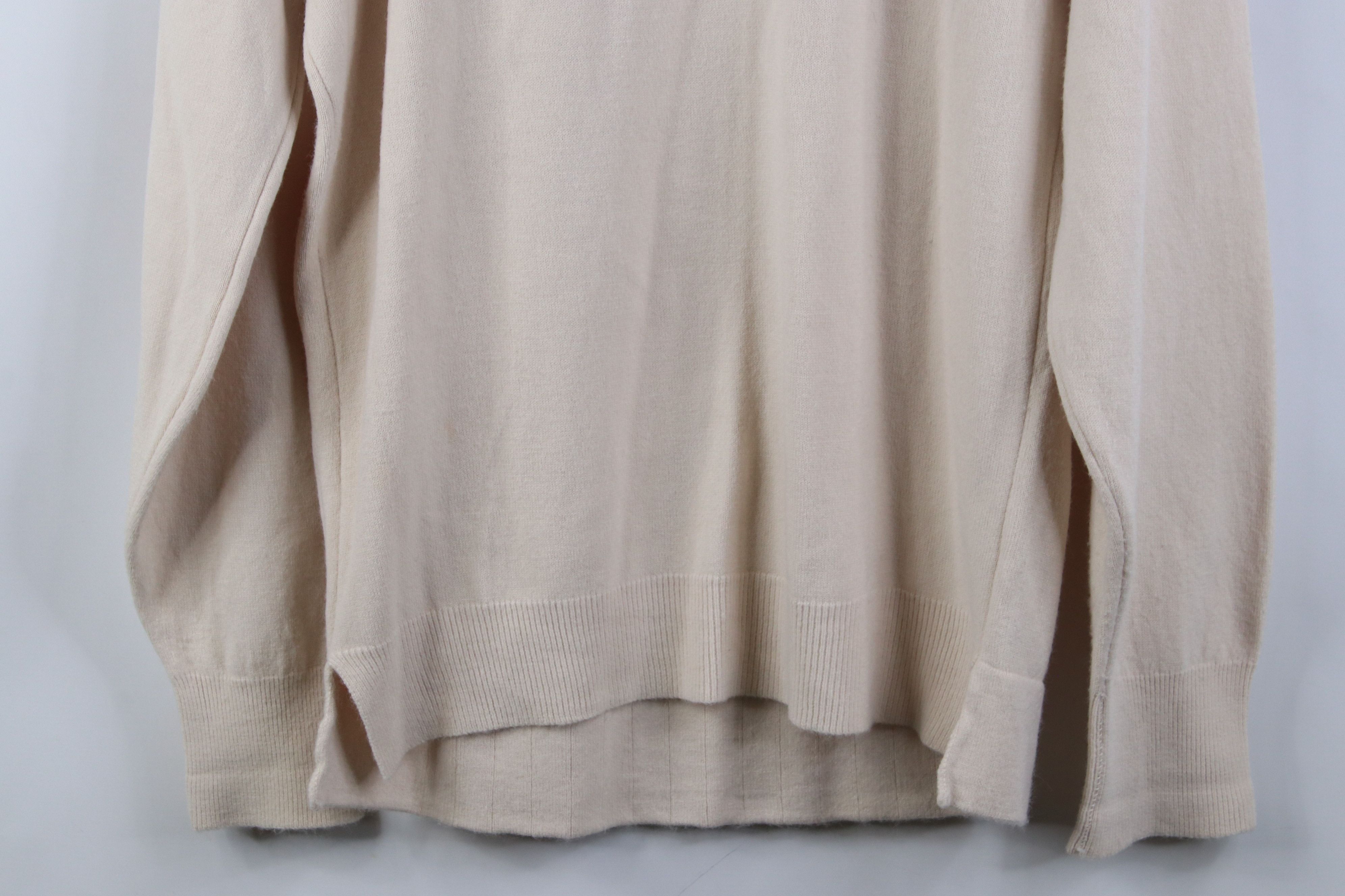 Vintage Vintage 50s 60s Streetwear Knit Collared Sweater Beige USA Size US M / EU 48-50 / 2 - 12 Thumbnail