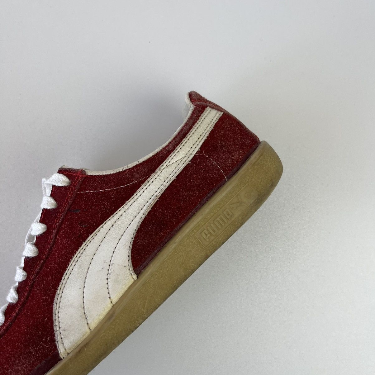 Puma Puma Red Star 70’s-80’s Vintage Shoes Red Made in France Size US 7 / EU 40 - 6 Thumbnail