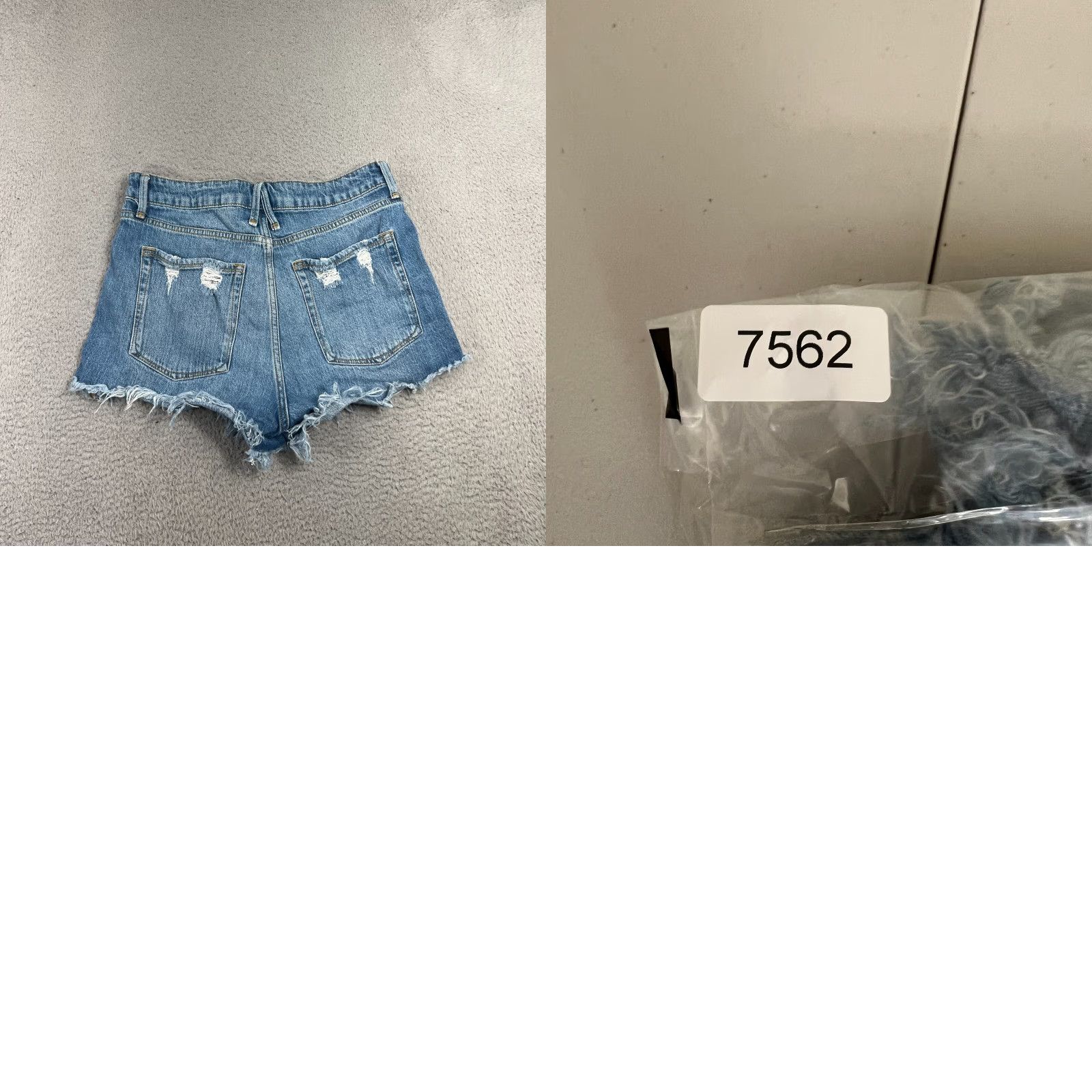 Good American VINTAGE Good American Women's High Waist Denim Shorts Size 10 Blue 90s Casual Size 32" / US 10 / IT 46 - 8 Thumbnail