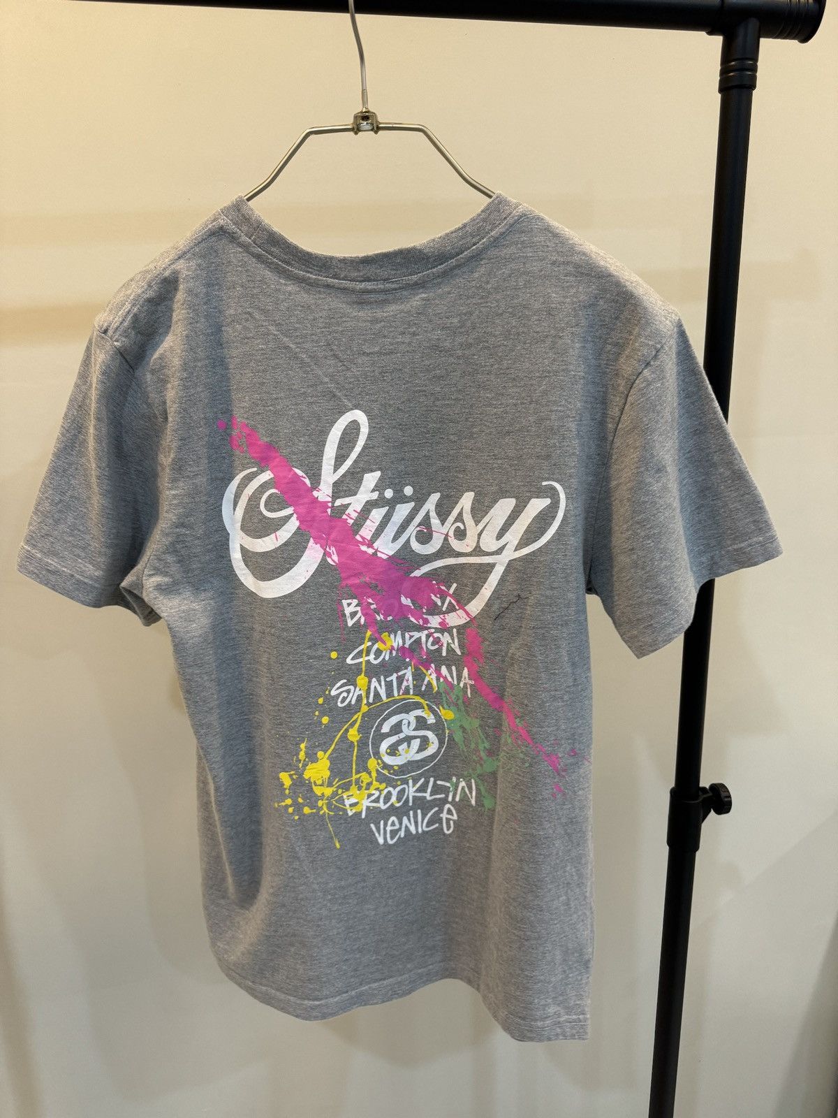 Stussy Stussy Tour Paint Splatter Tee Size US M / EU 48-50 / 2 - 2 Thumbnail