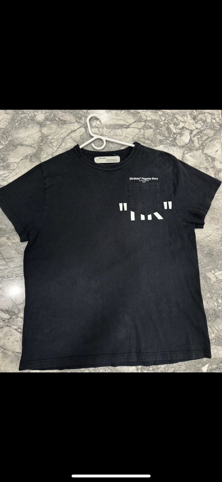 Off-White OFF WHITE 2 Year Anniversary Flagship Store Pocket Tee Size US L / EU 52-54 / 3 - 1 Thumbnail