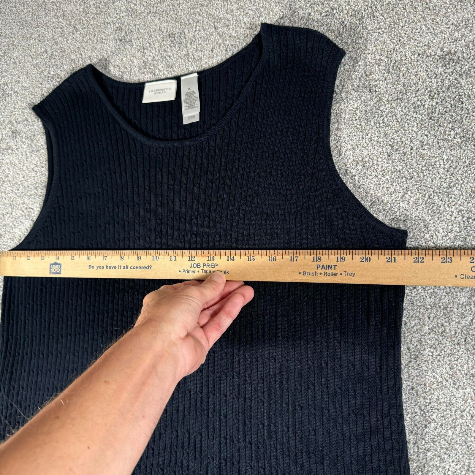 Other Liz Claiborne Knit Tank Top Sweater Womens 1X Plus 90s Y2K Size XL / US 12-14 / IT 48-50 - 7 Thumbnail