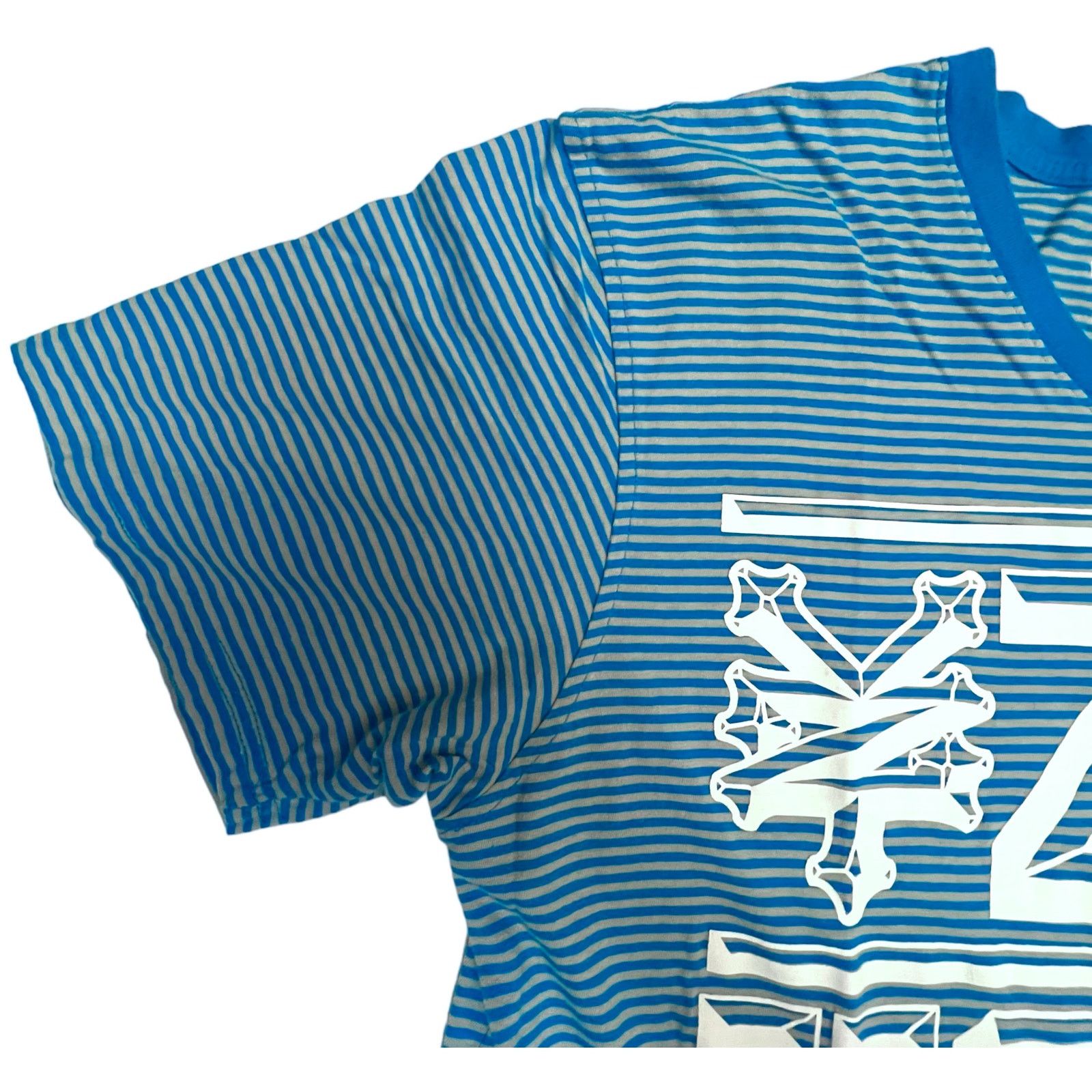 Zoo York Zoo York Men’s XL Striped T-Shirt Blue White Vneck Tee Size US XL / EU 56 / 4 - 4 Thumbnail