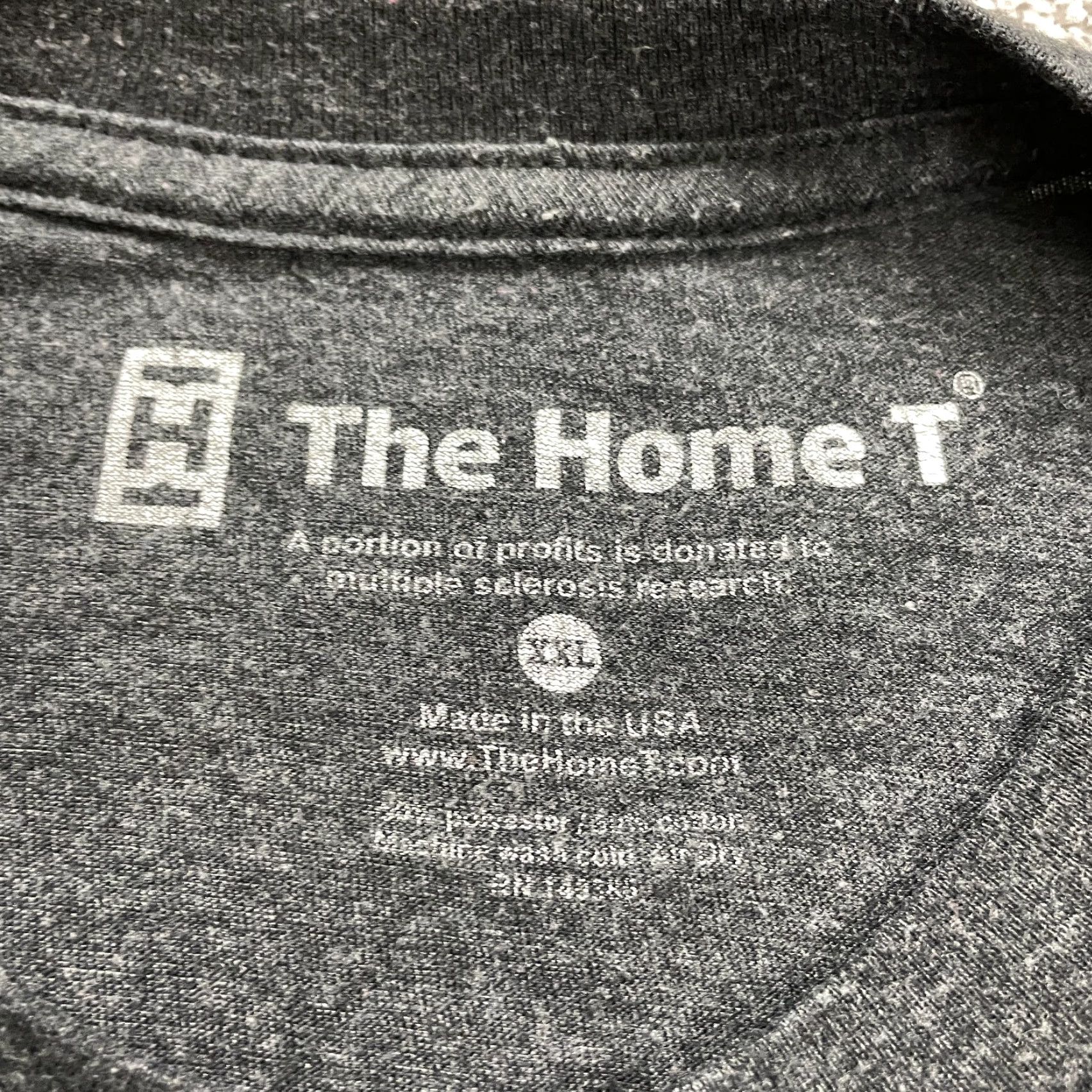 Vintage VINTAGE The Home T Shirt Mens 2XL Gray Knit Crew Neck Cotton Short Sleeve Classic Outdoor Men's Shirt Size US XXL / EU 58 / 5 - 3 Thumbnail