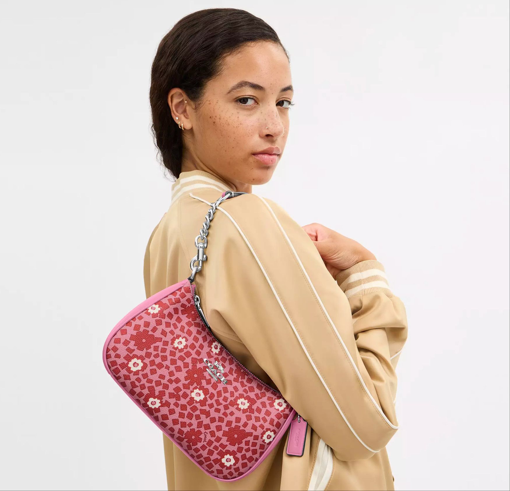 Coach Teri Shoulder Bag With Floral Print CBI52 Size ONE SIZE - 10 Thumbnail