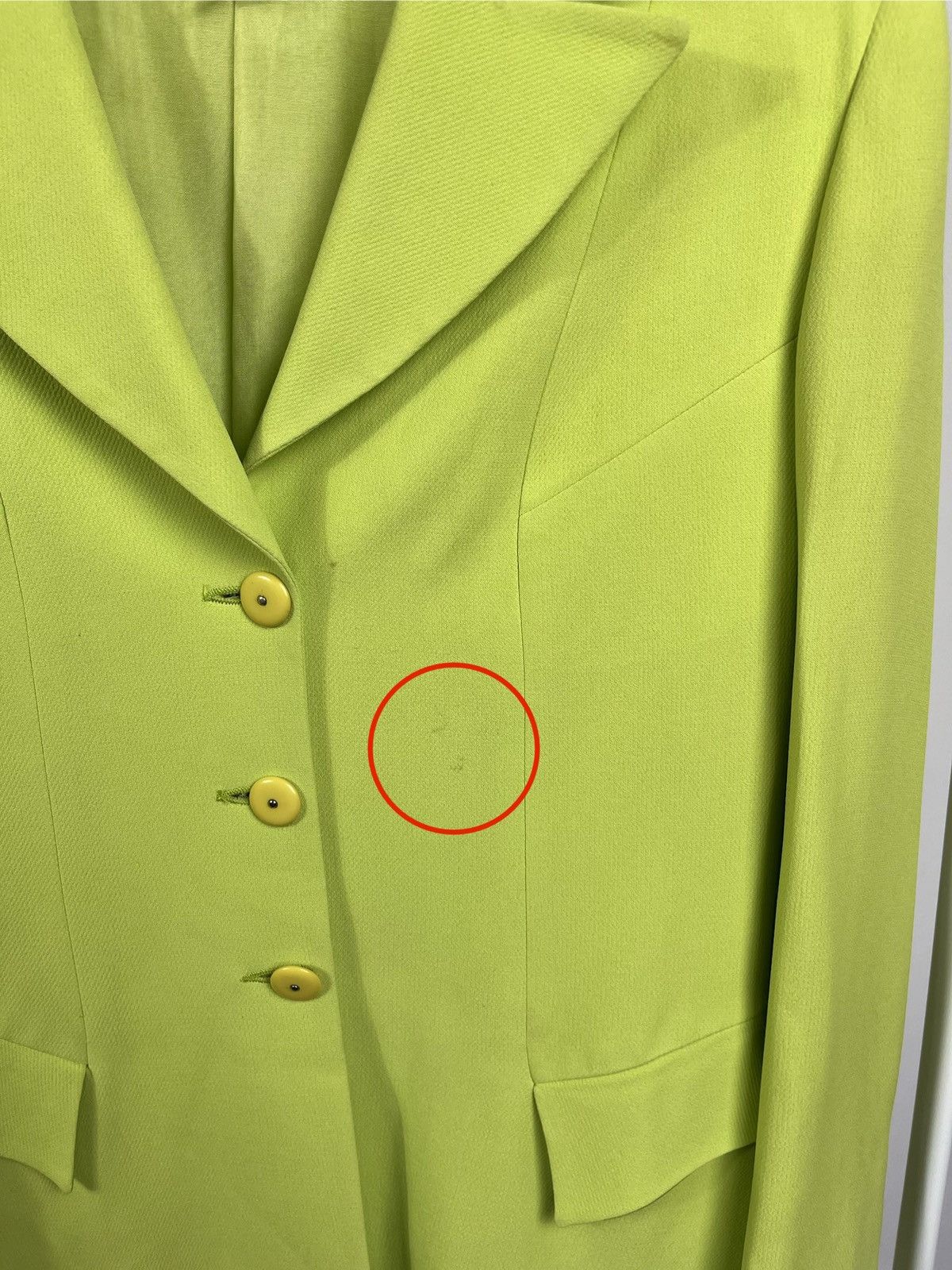 Other Vintage Sportstaff Lime Green Pantsuit Blazer Trouser Set 44 Size M / US 6-8 / IT 42-44 - 6 Thumbnail