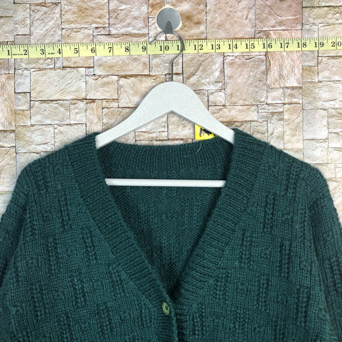 Vintage Japanese Brand Green Cardigan Knitwear #A938 Size M / US 6-8 / IT 42-44 - 4 Thumbnail