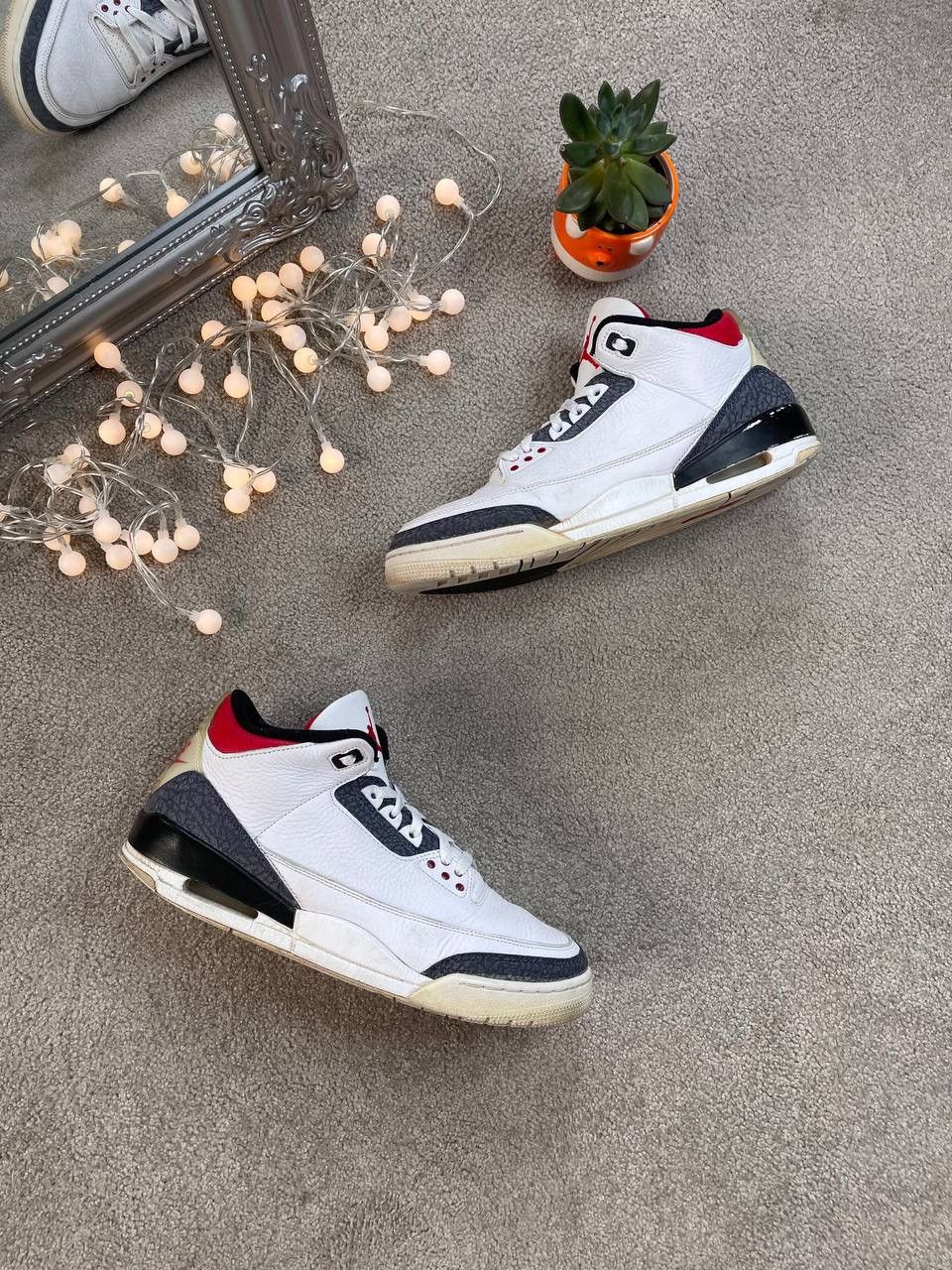 Nike Nike Air Jordan 3 Retro SE Fire Red Denim USA Y2K Size US 13 / EU 46 - 2 Thumbnail
